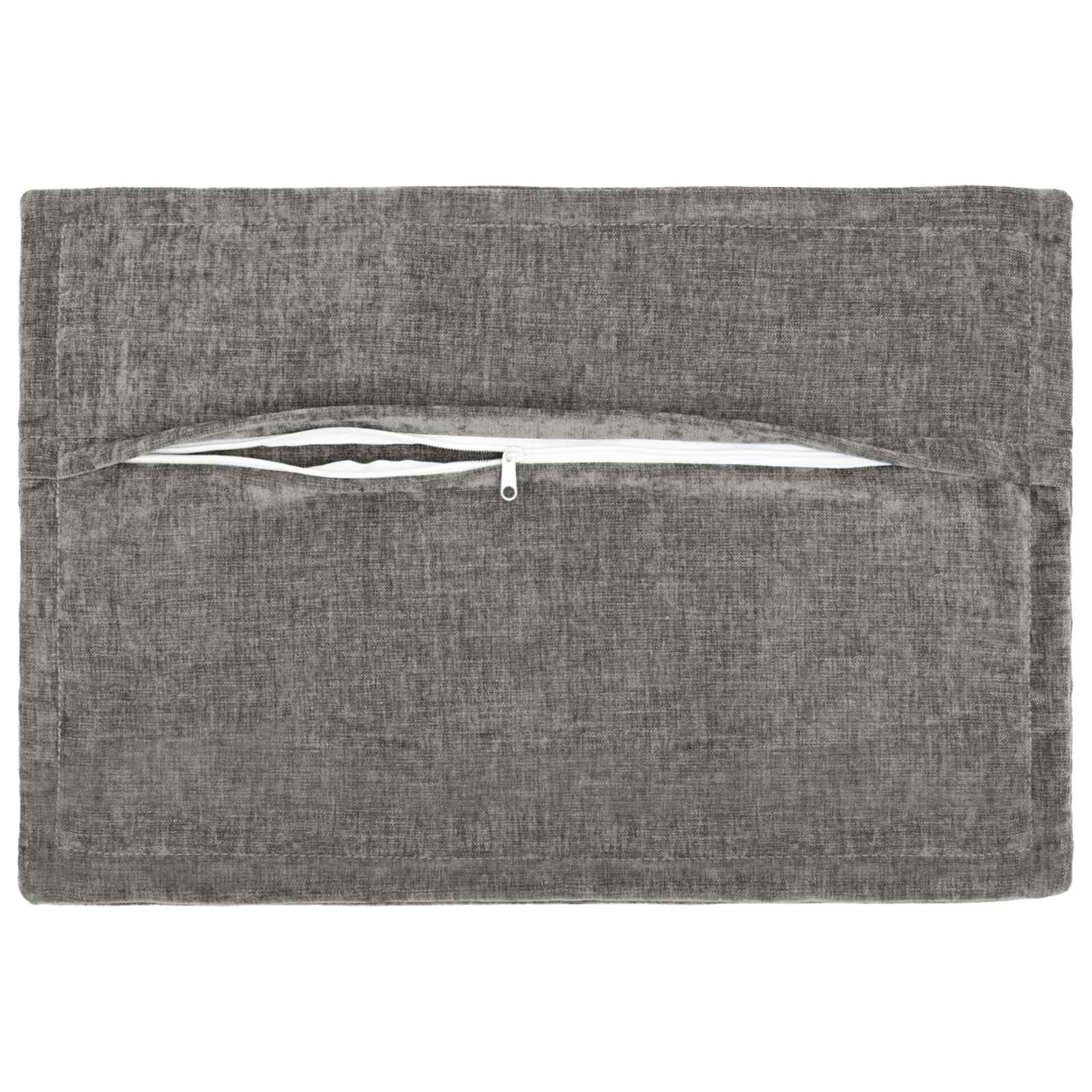 Párna huzat 2 pcs houten sötétszürke 50 x 75 cm chenille szövet