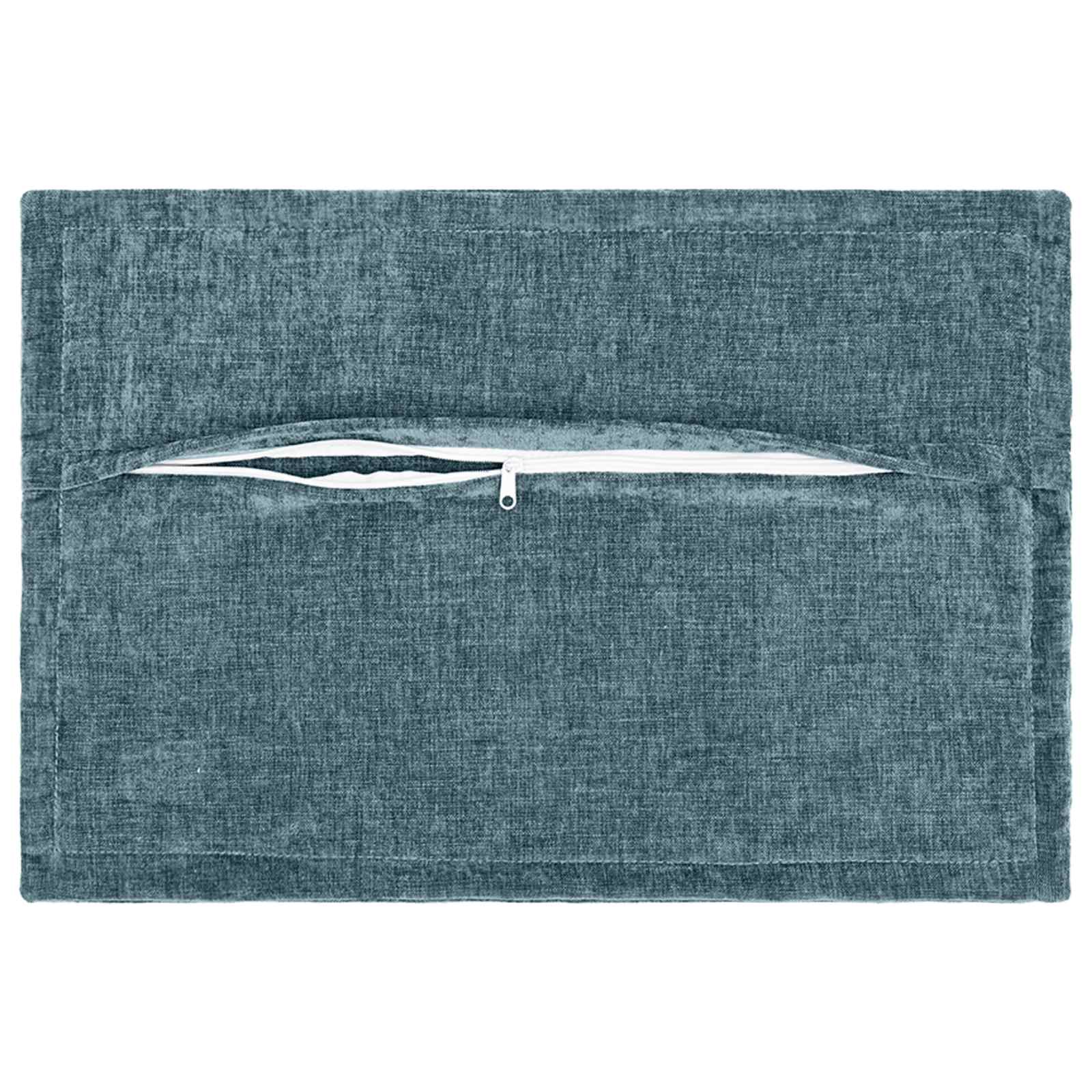 Párna huzat 2 pcs houten kék 50 x 75 cm chenille szövet