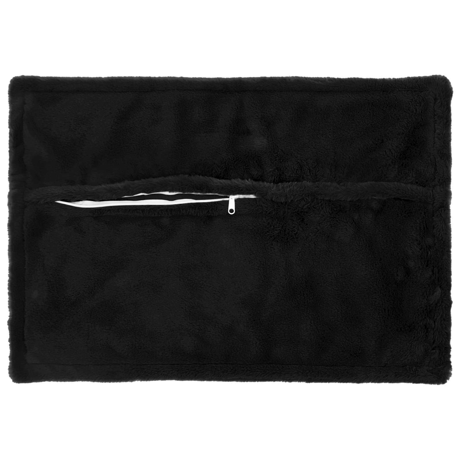 Párna huzat 2 db houten fekete 50 x 75 cm műnyúl szőr
