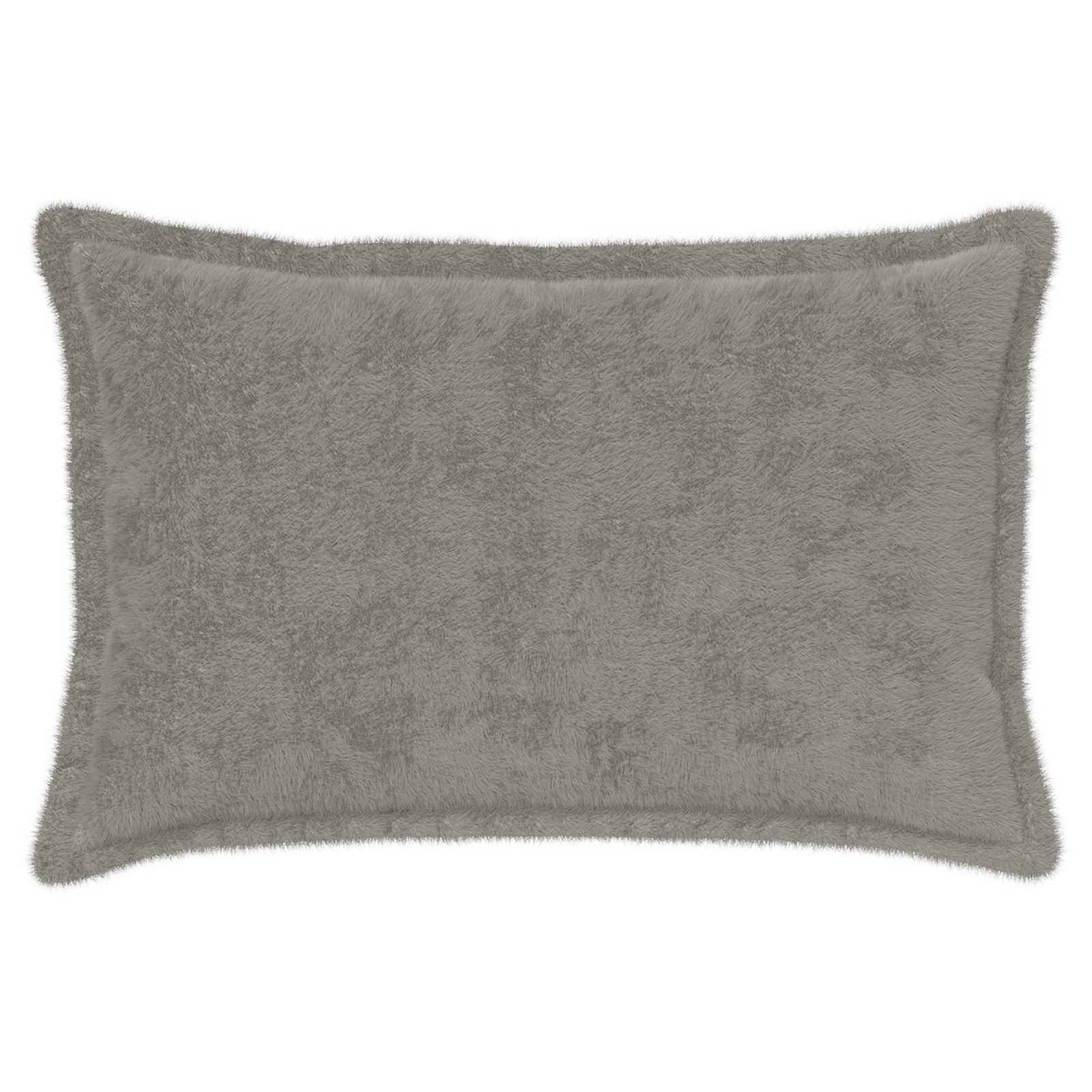 Párna huzat 2 db houten világosszürke 50 x 75 cm műnyúl szőr