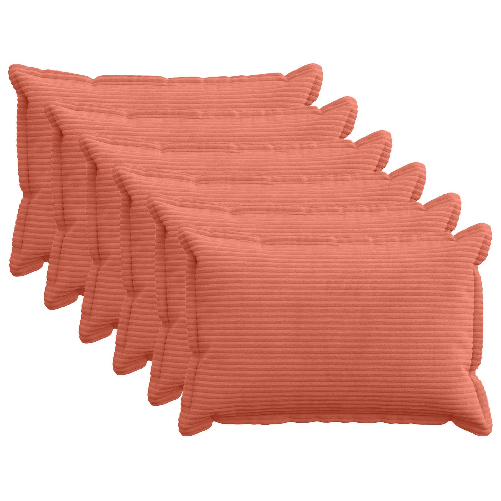 Párna huzat 6 db houten piros narancs 50 x 80 cm cord