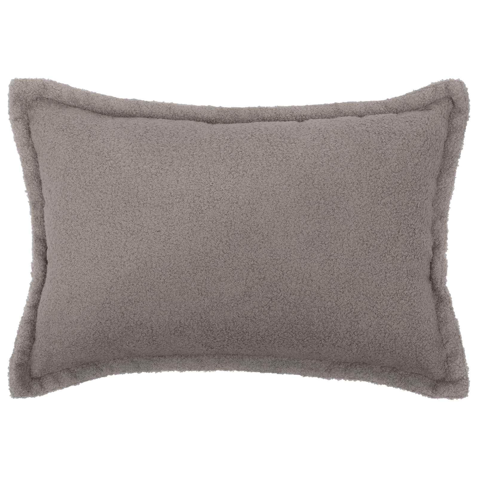 Párna huzat 2 pcs houten világosszürke 50 x 80 cm bouclé
