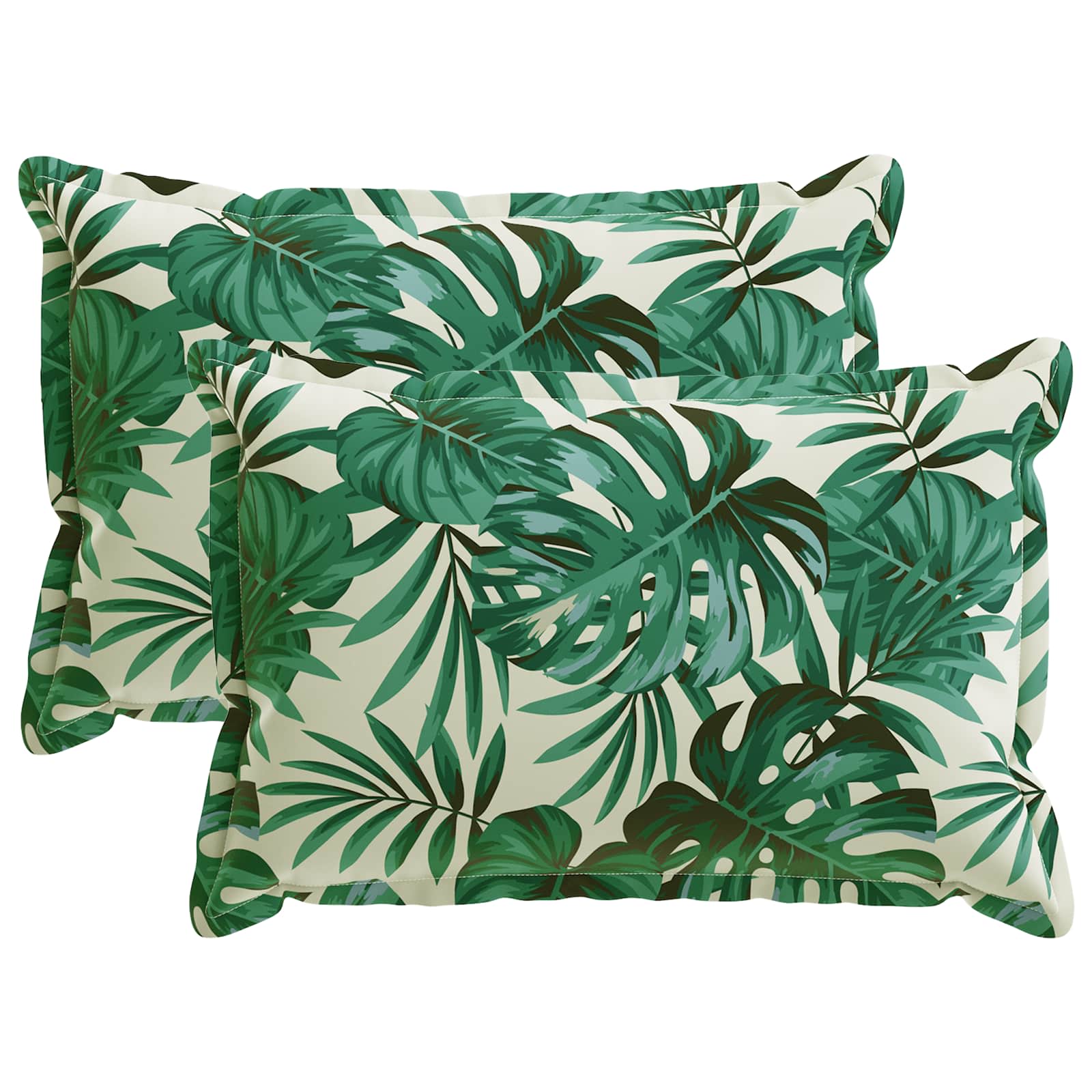 Párna huzat 2 db houten levélminta 50 x 80 cm poliészter