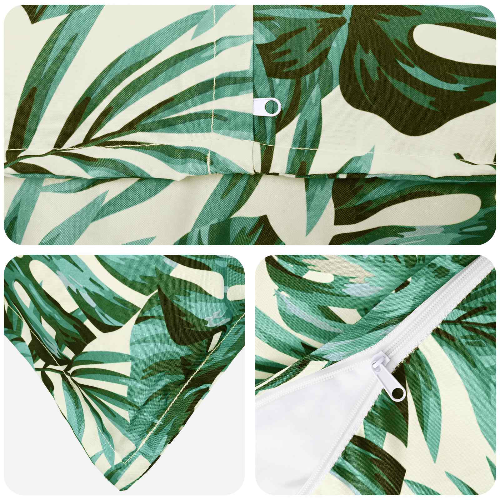 Párna huzat 6 db houten levélminta 50 x 80 cm poliészter