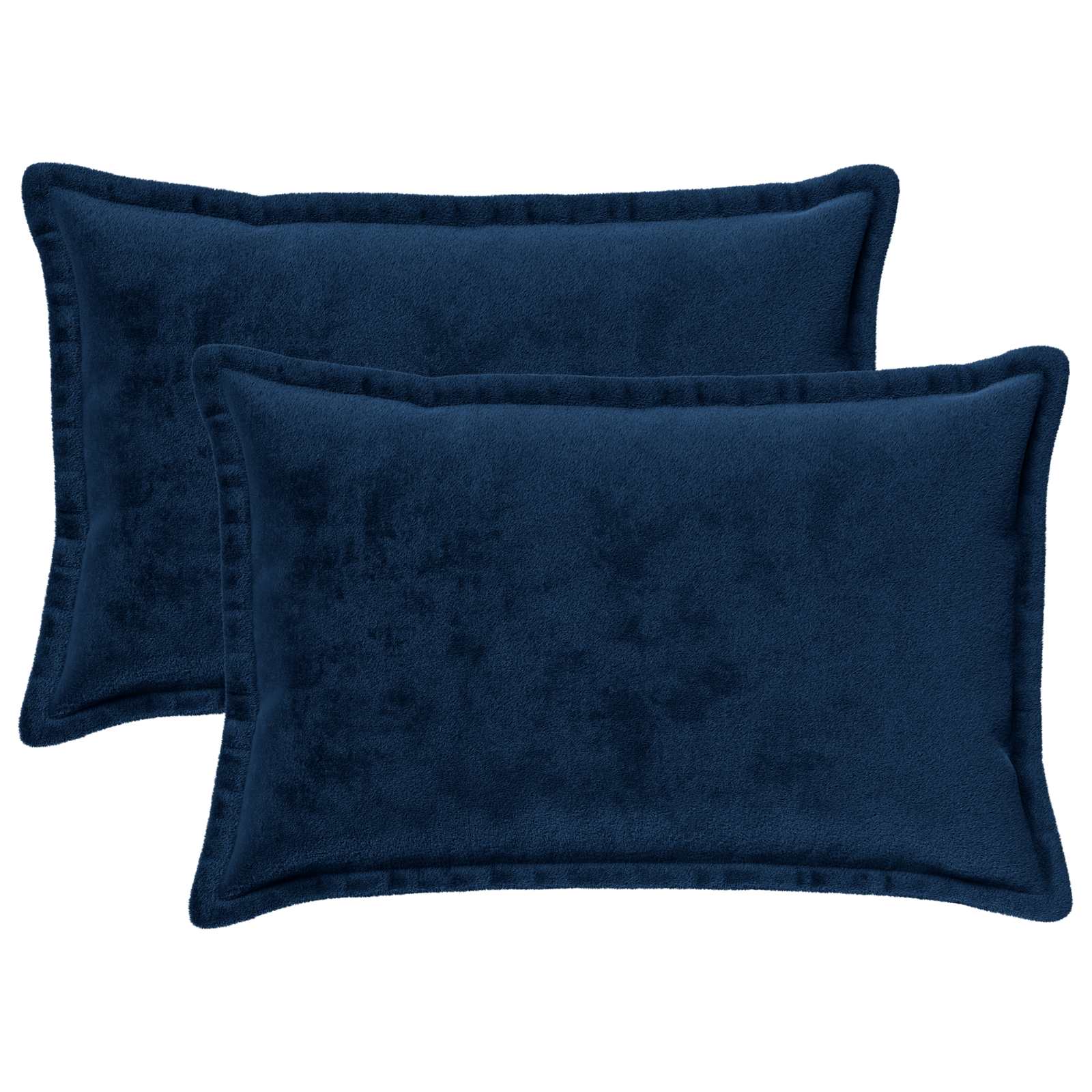 Párna huzat 2 pcs houten sötétkék 50 x 80 cm flanell