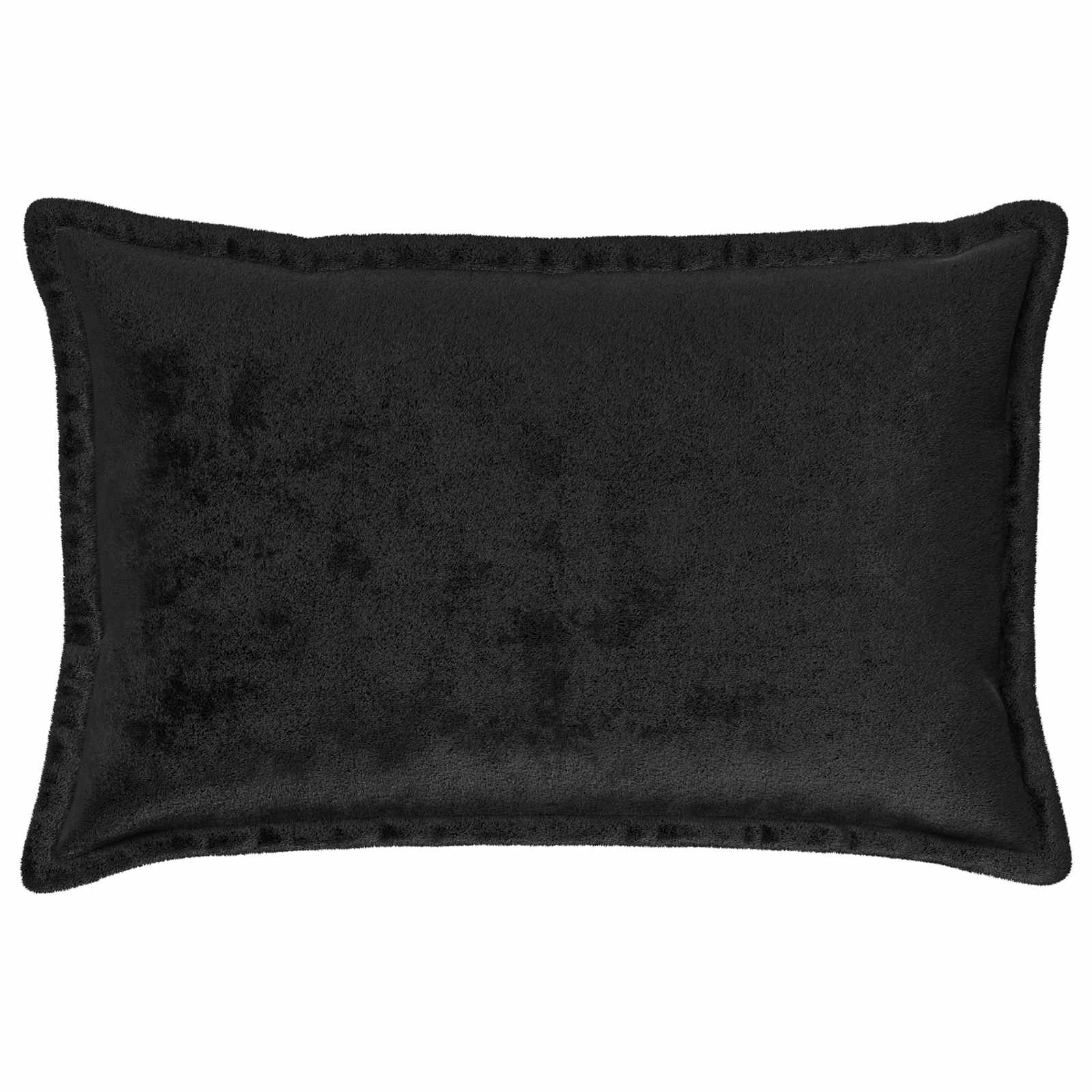 Párna huzat 2 pcs houten fekete 50 x 80 cm flanell