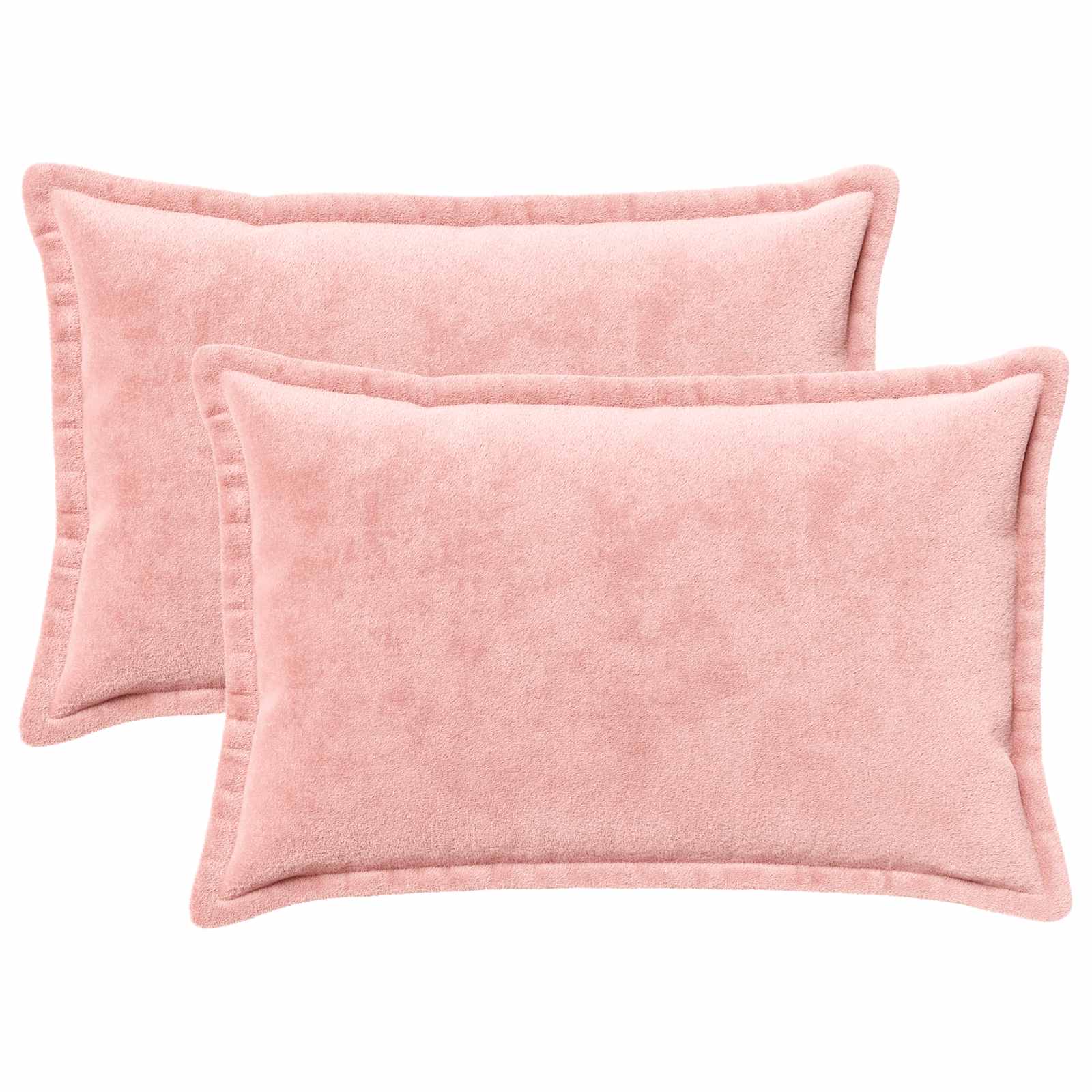 Párna huzat 2 pcs houten rózsaszín 50 x 80 cm flanell