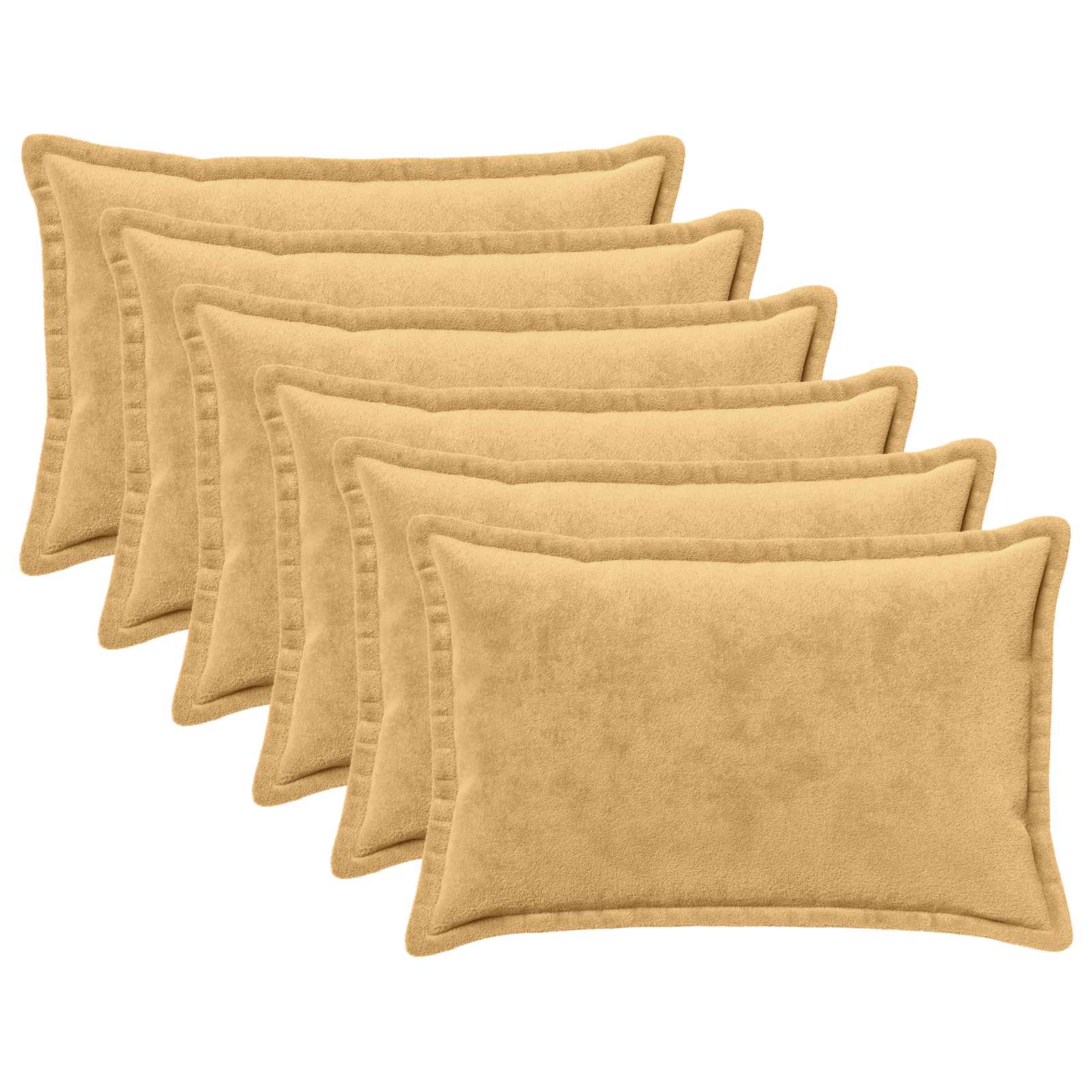 Párna huzat 6 pcs houten tópszínű 50 x 80 cm flanell
