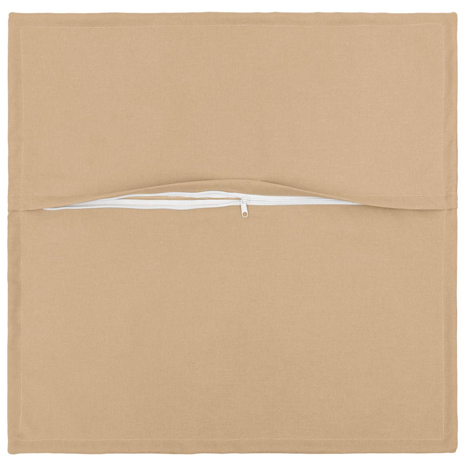 Párna huzat 2 pcs houten krémszínű 55 x 55 cm műlenszövet