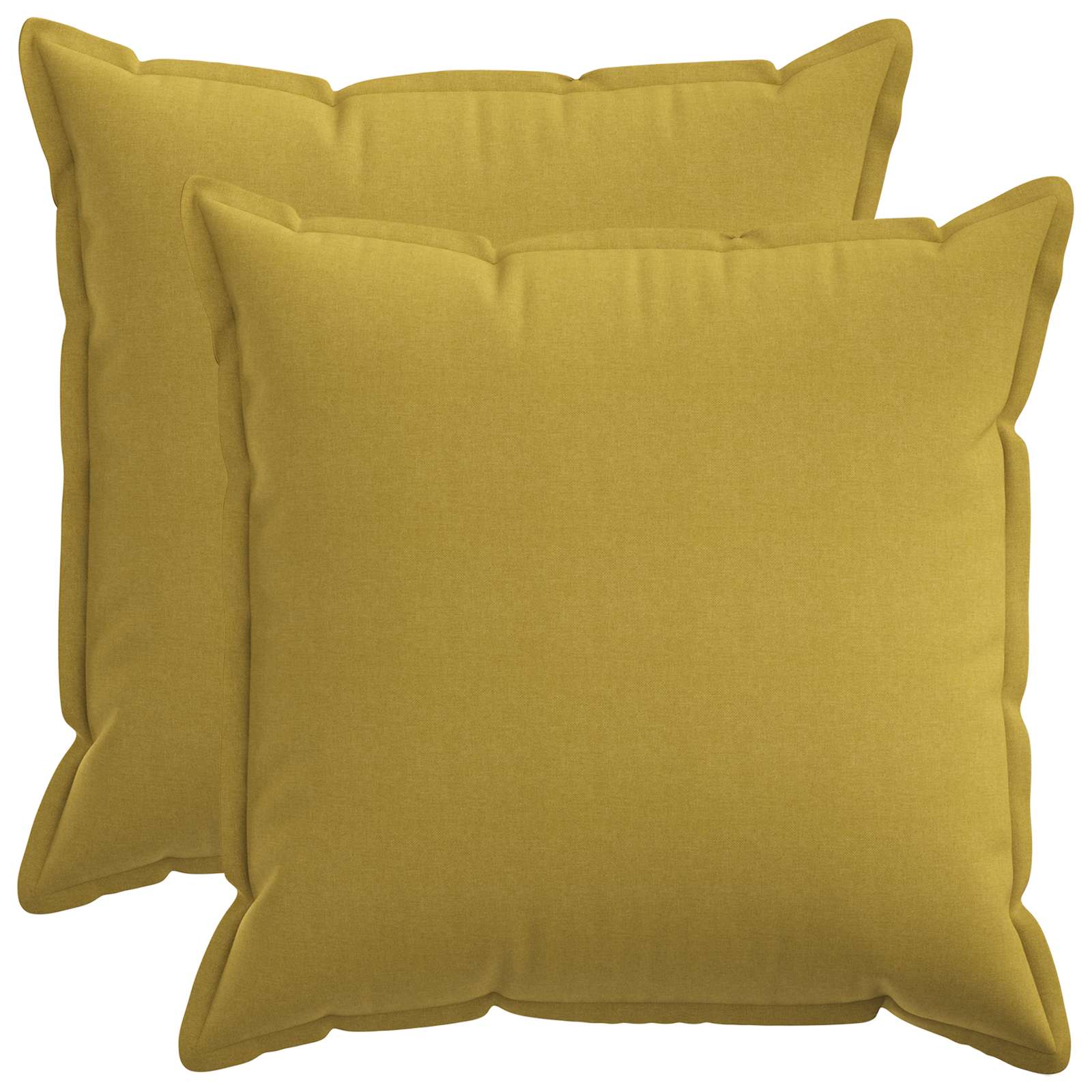 Párna huzat 2 pcs houten világos zöld 55 x 55 cm műlenszövet