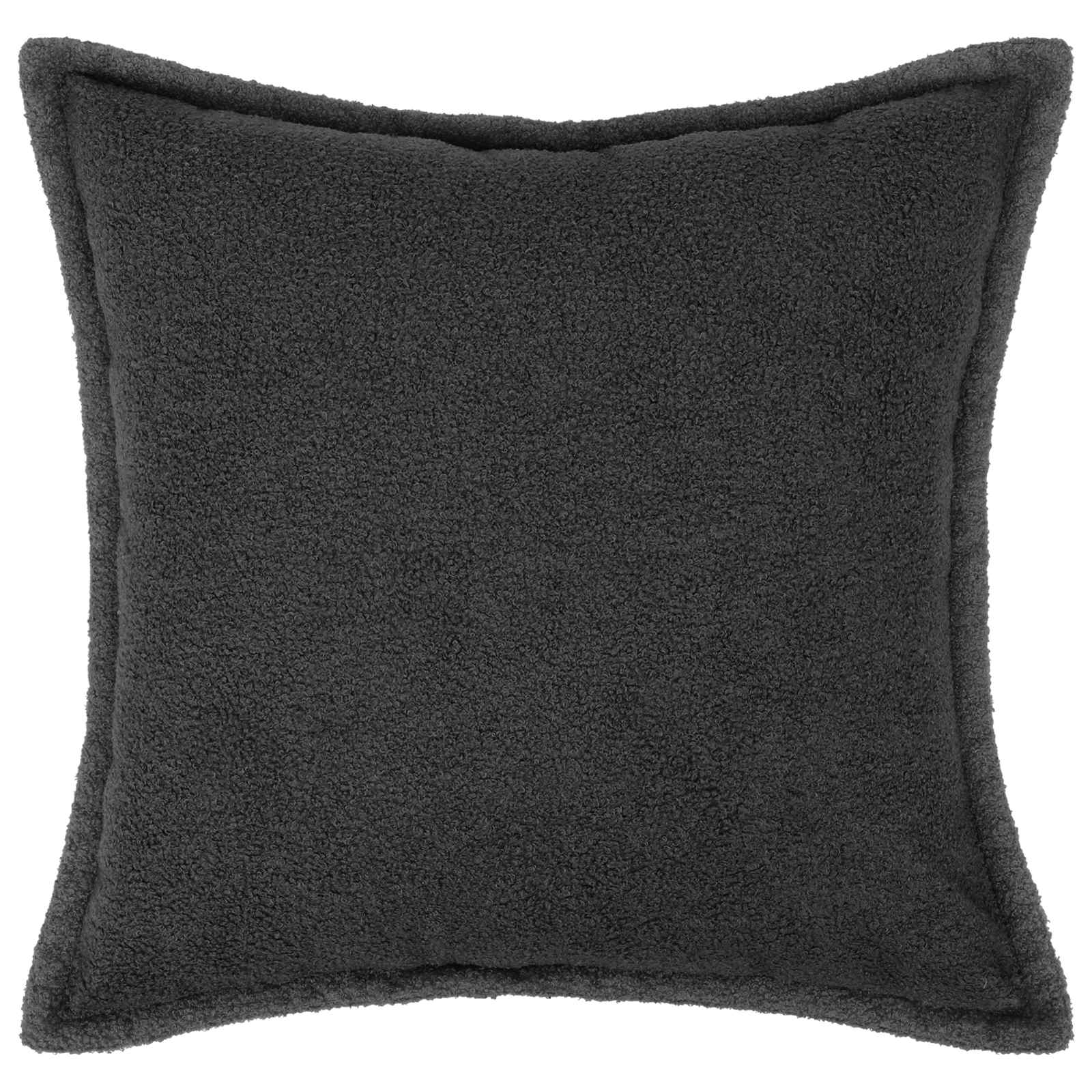 Párna huzat 6 pcs houten sötétszürke 55 x 55 cm bouclé