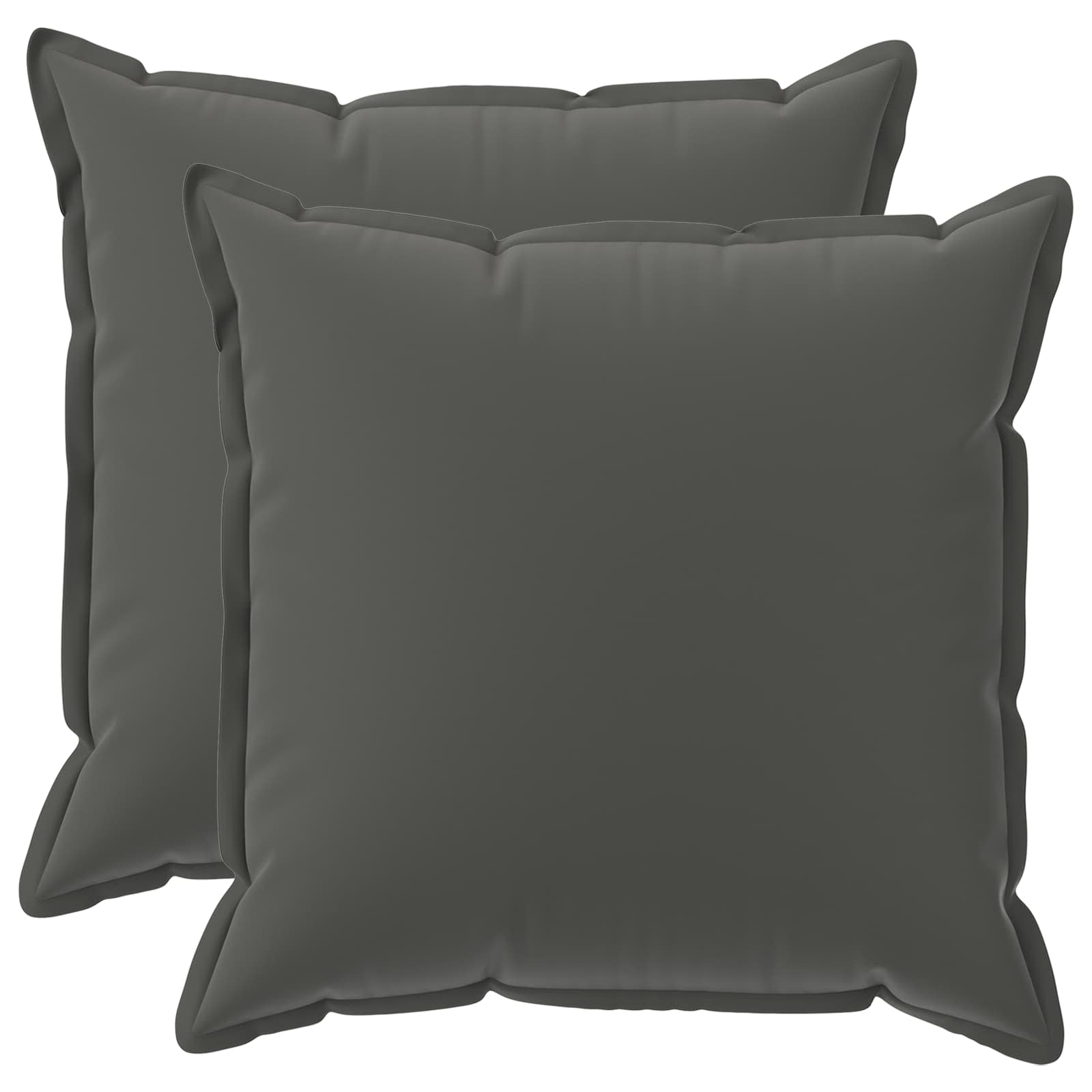 Párna huzat 2 db houten antracitszürke 55 x 55 cm poliészter