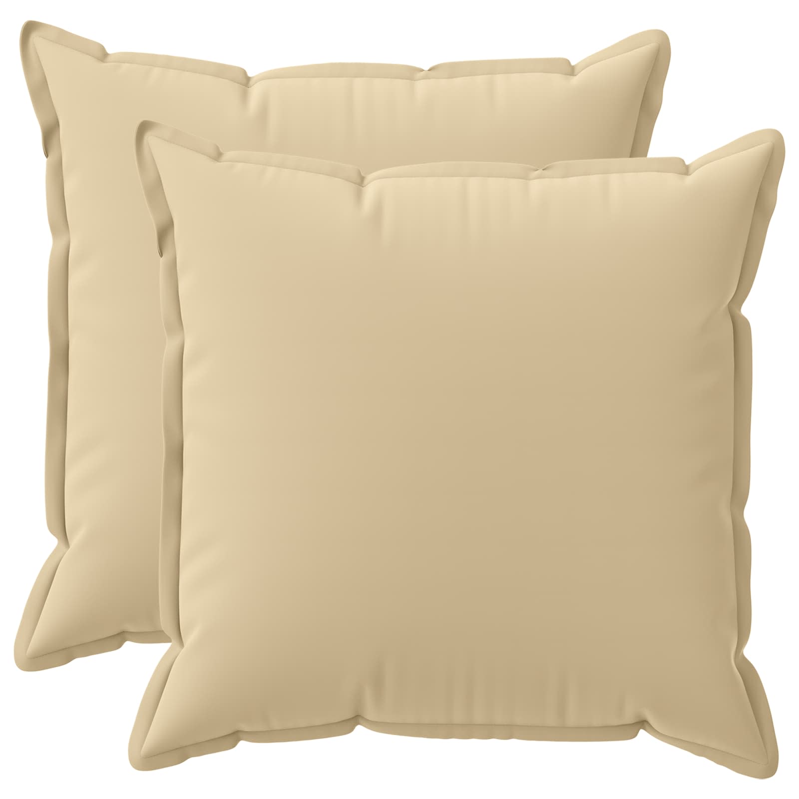 Párna huzat 2 db houten bézs 55 x 55 cm poliészter
