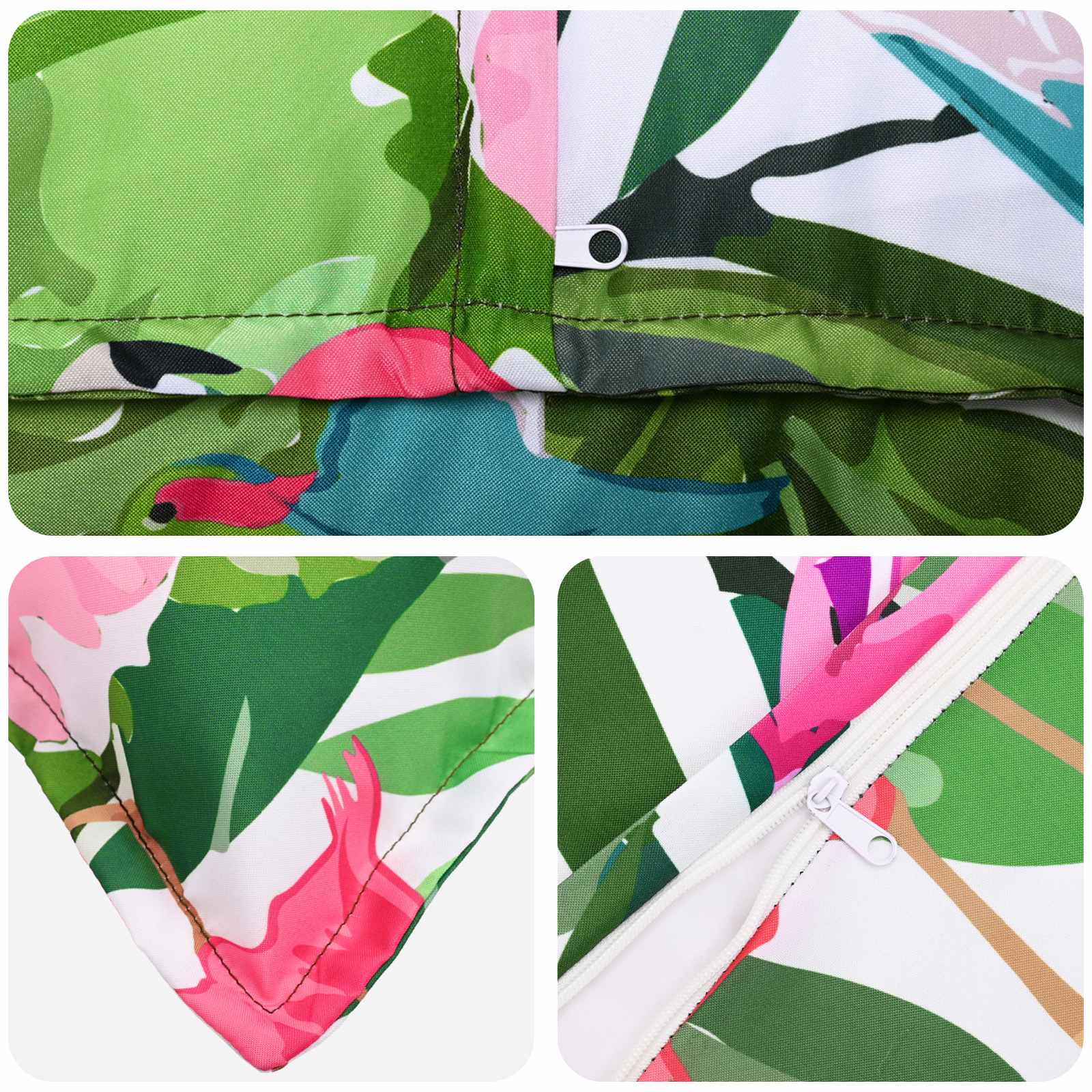 Párna huzat 6 db houten fekete 55 x 55 cm poliészter