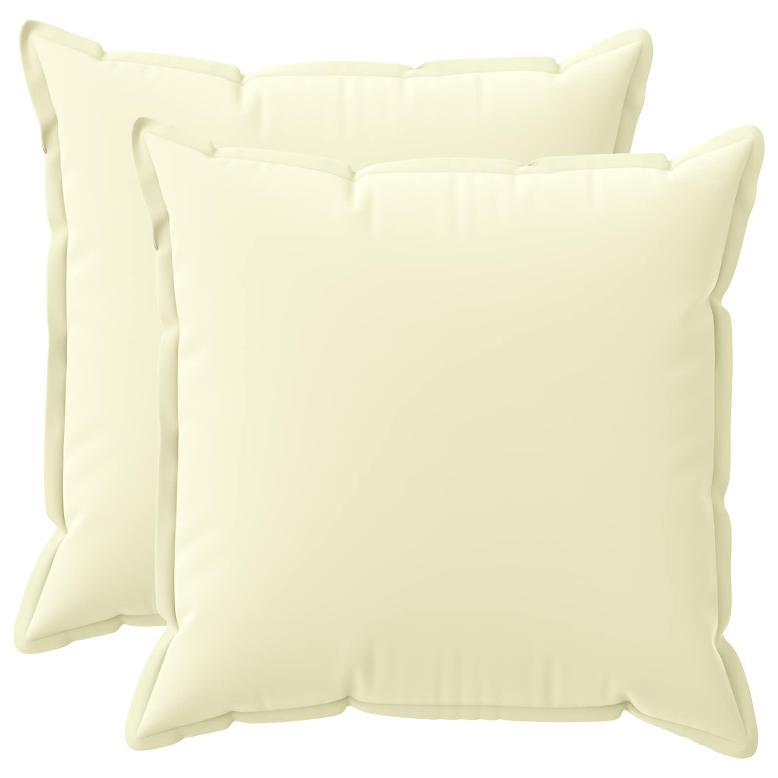 Párna huzat 2 db houten krémszínű 55 x 55 cm poliészter