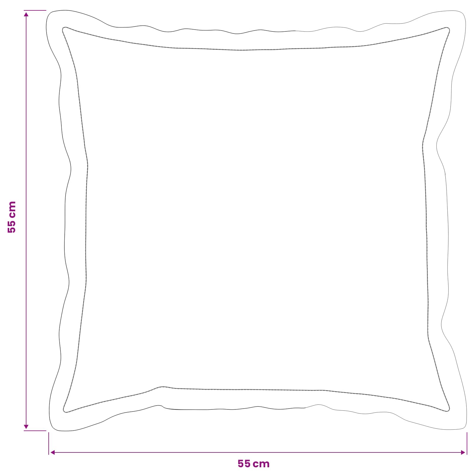 Párna huzat 6 db houten levélminta 55 x 55 cm poliészter