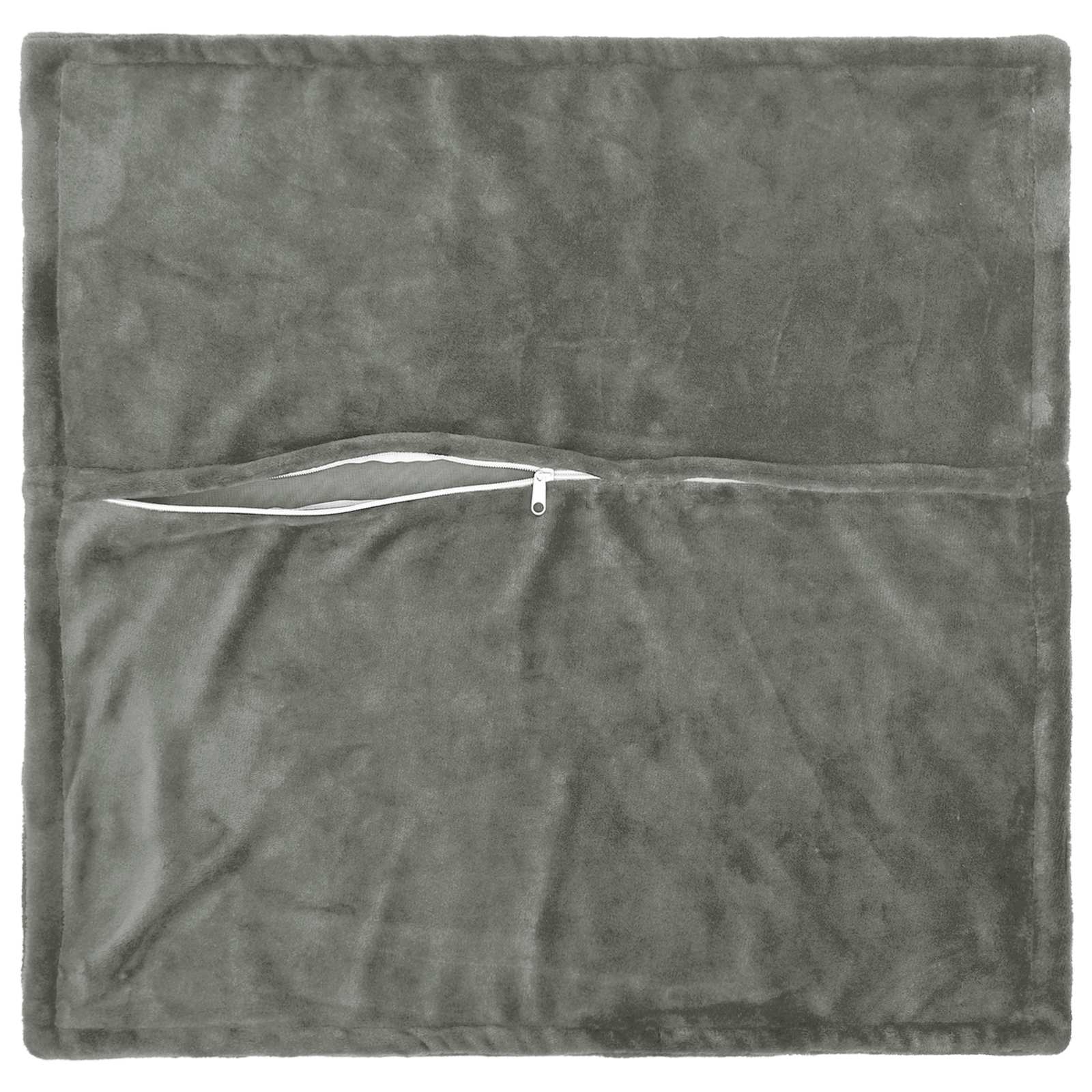 Párna huzat 2 pcs houten sötétszürke 55 x 55 cm flanell