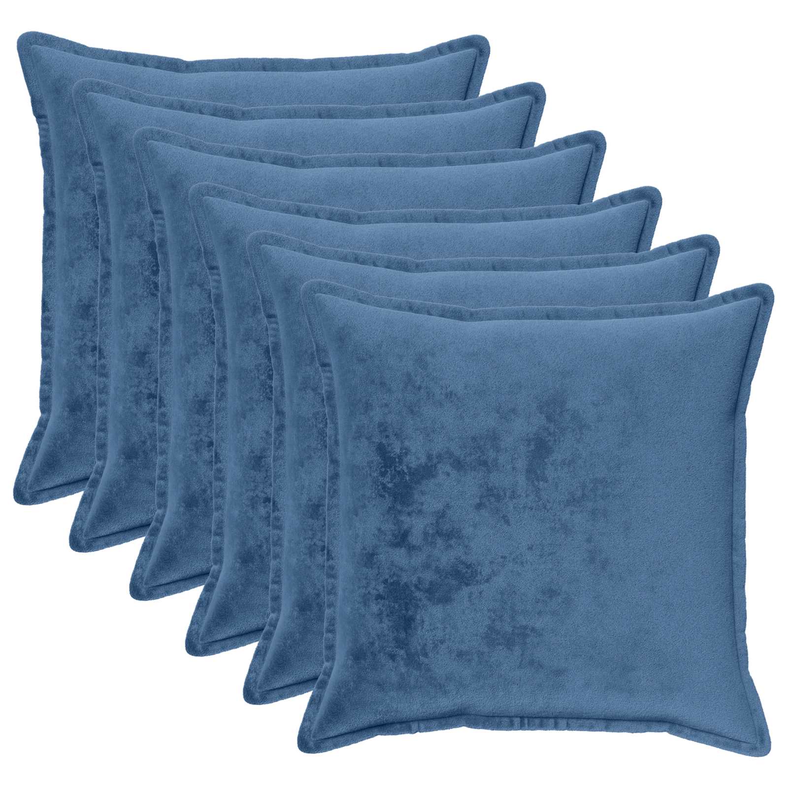 Párna huzat 6 pcs houten világoskék 55 x 55 cm flanell