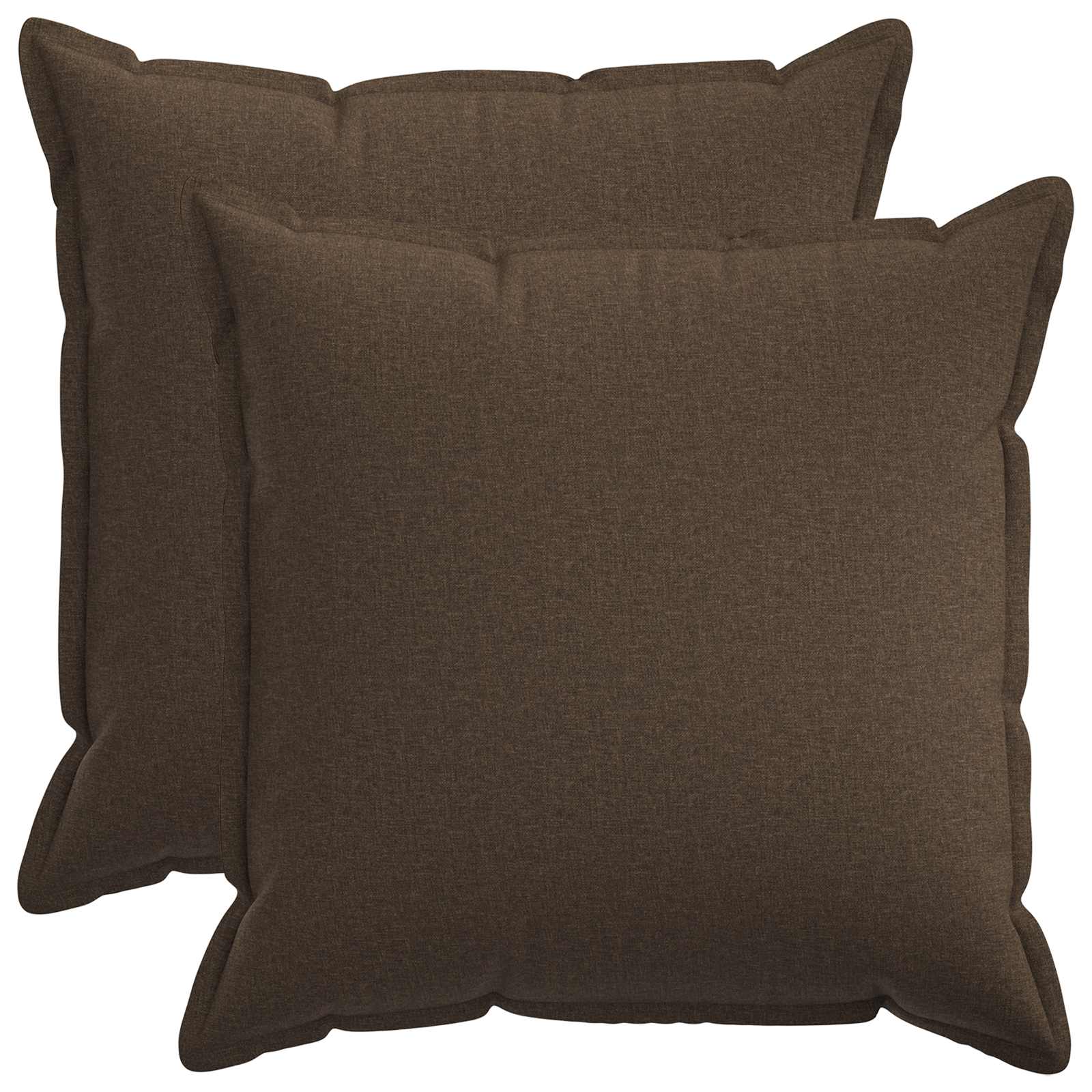 Párna huzat 2 pcs houten tópszínű 60 x 60 cm műlenszövet