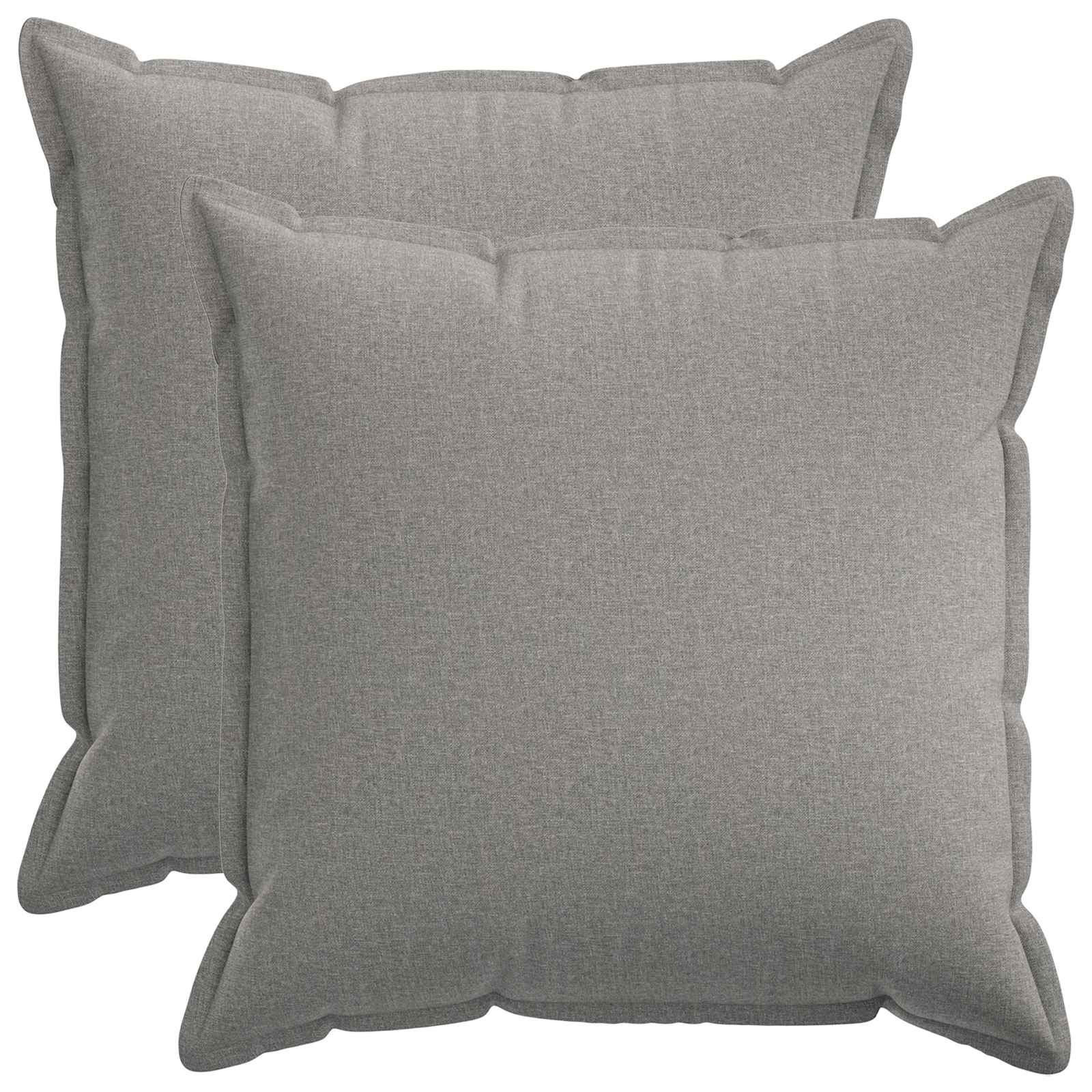 Párna huzat 2 pcs houten felhőszürke 60 x 60 cm műlenszövet
