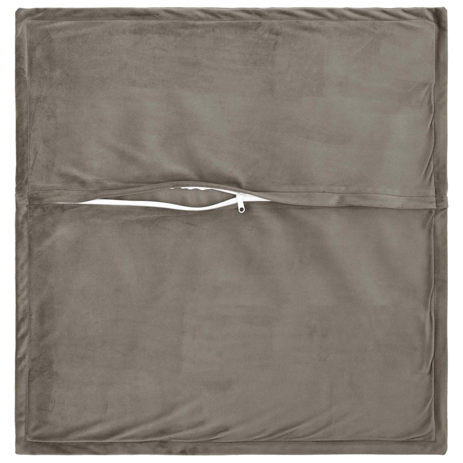 Párna huzat 6 pcs houten világosszürke 60 x 60 cm bársony