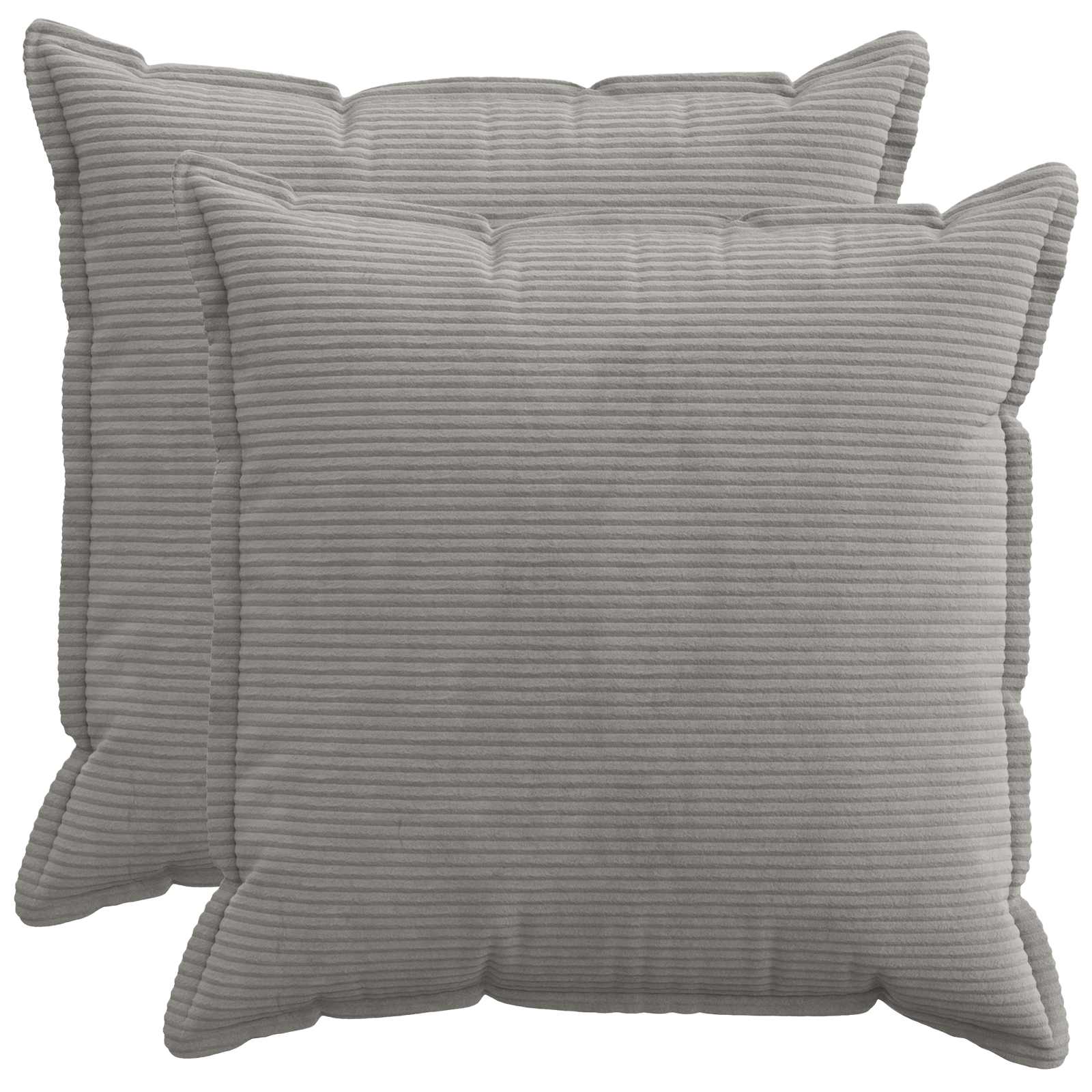 Párna huzat 2 db houten világosszürke 60 x 60 cm cord