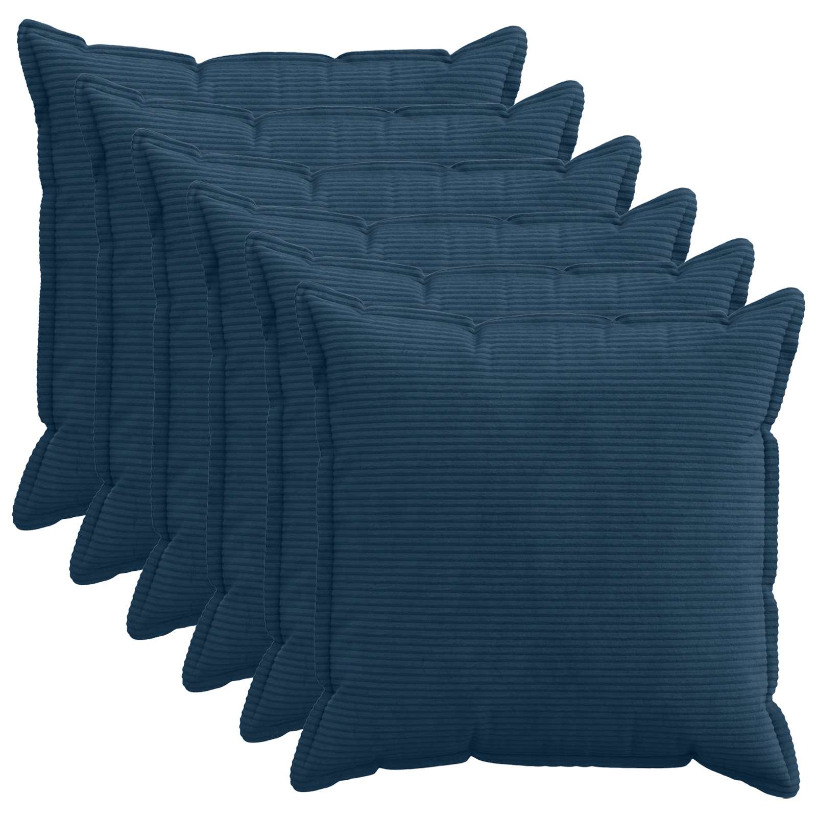 Párna huzat 6 db houten sötétkék 60 x 60 cm cord