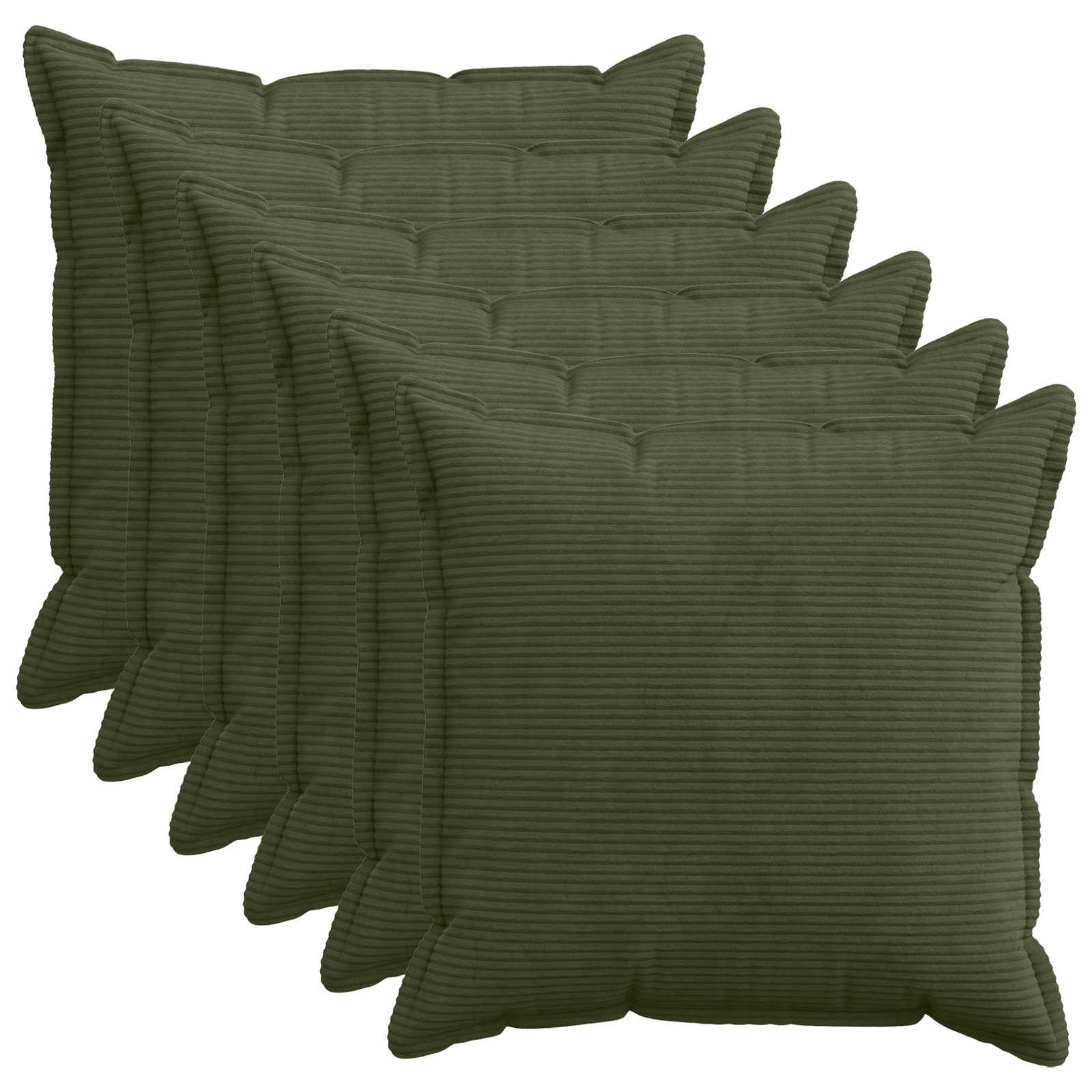 Párna huzat 6 db houten zöld 60 x 60 cm cord