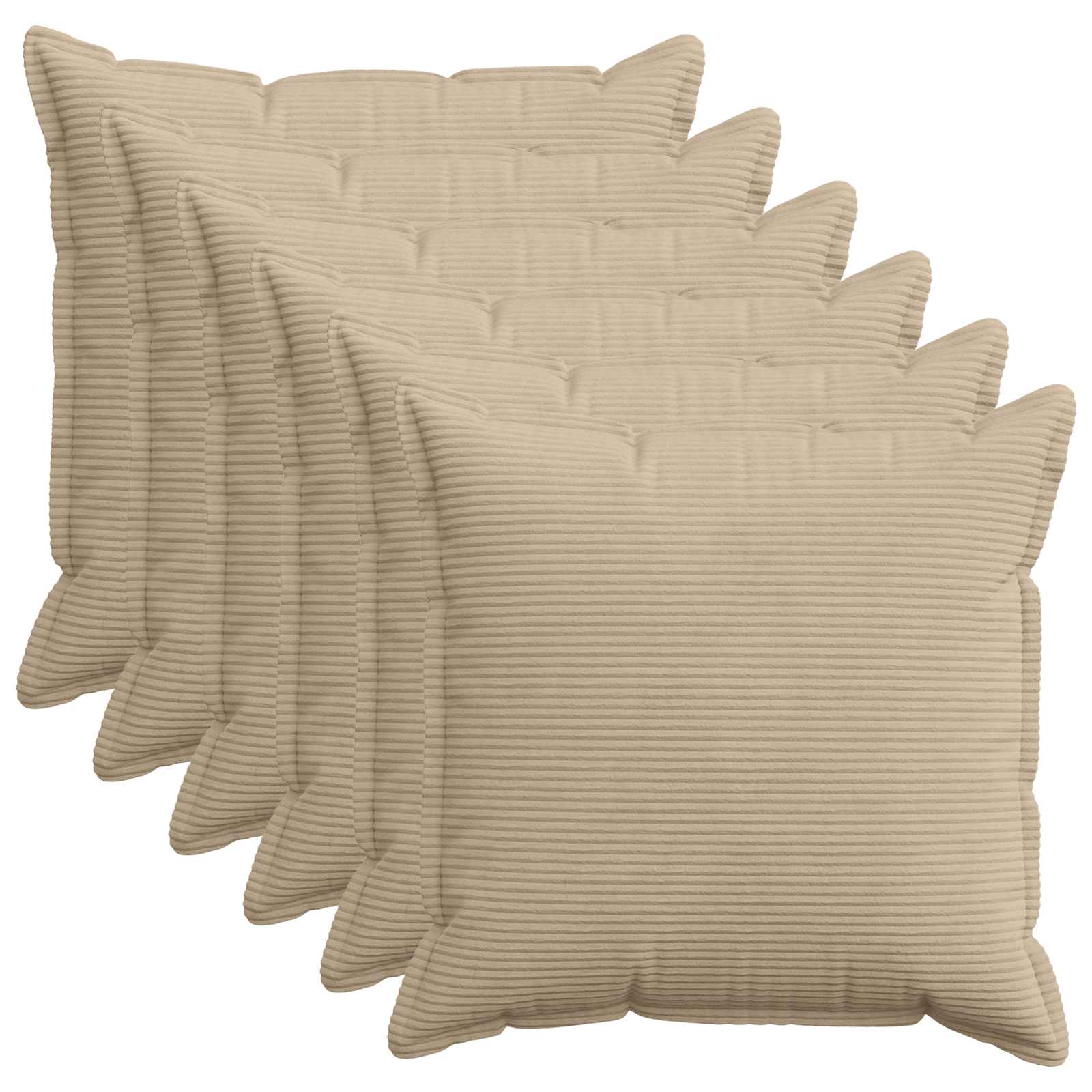 Párna huzat 6 db houten tópszínű 60 x 60 cm cord