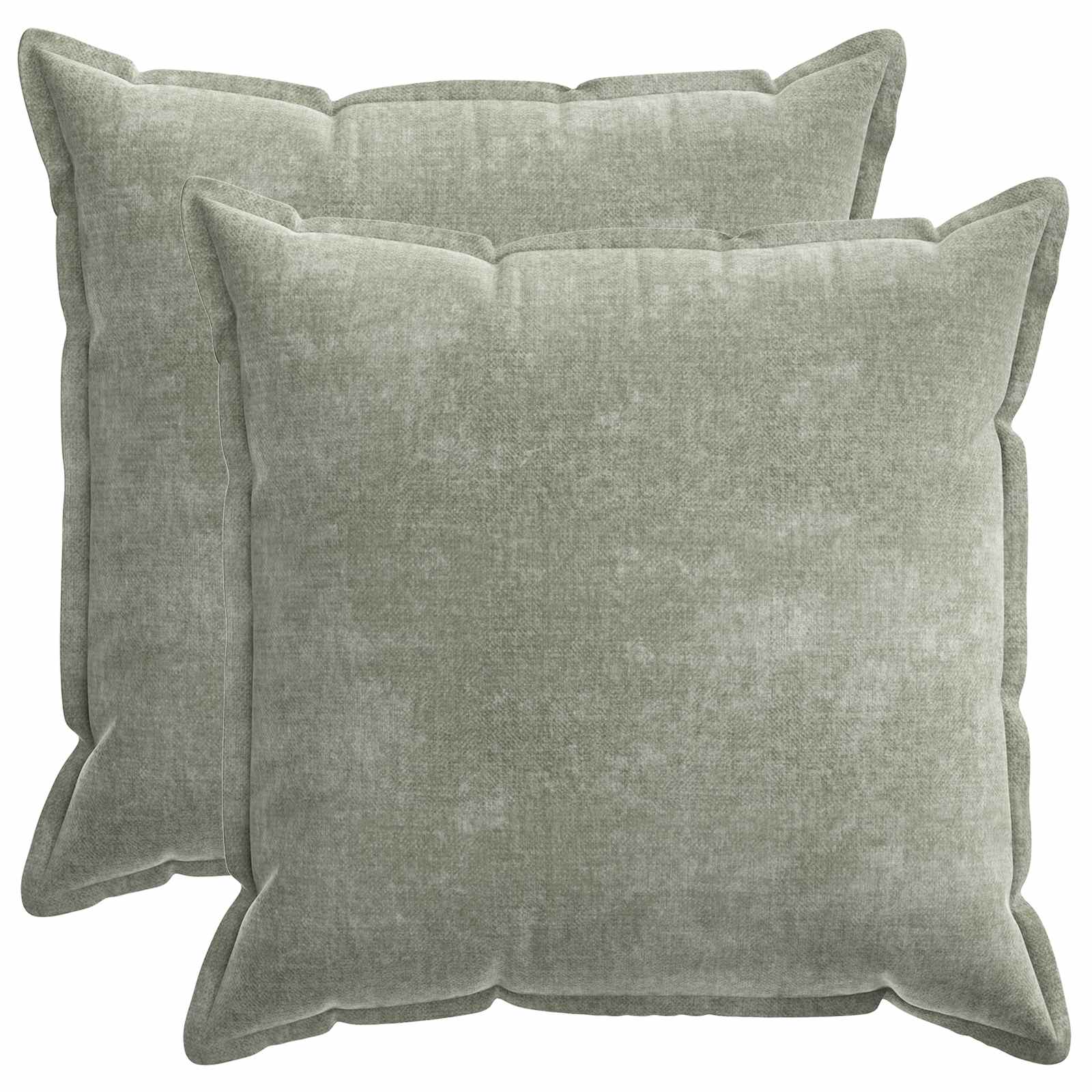 Párna huzat 2 db houten zöld 60 x 60 cm chenille szövet