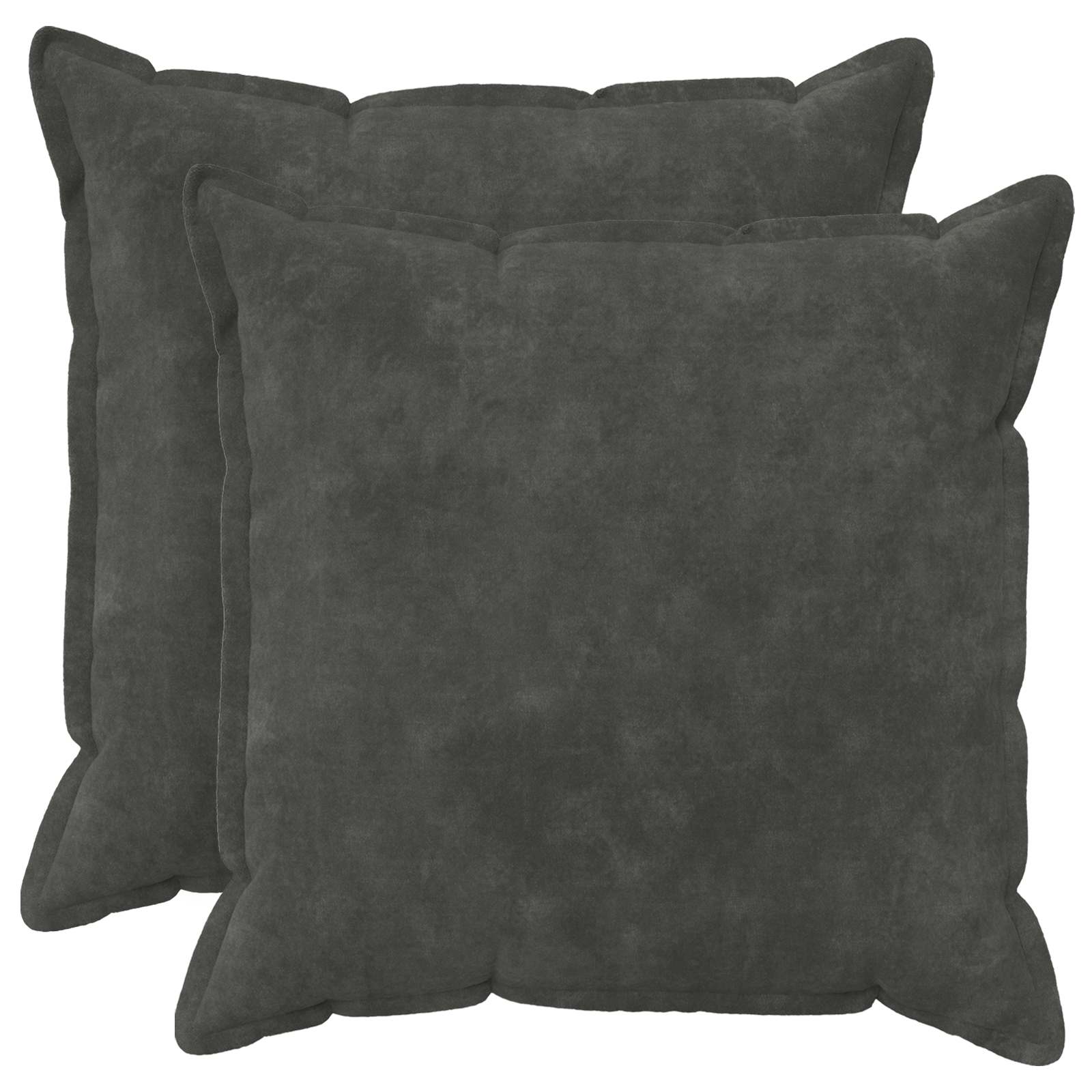 Párna huzat 2 pcs houten antracitszürke 60 x 60 cm