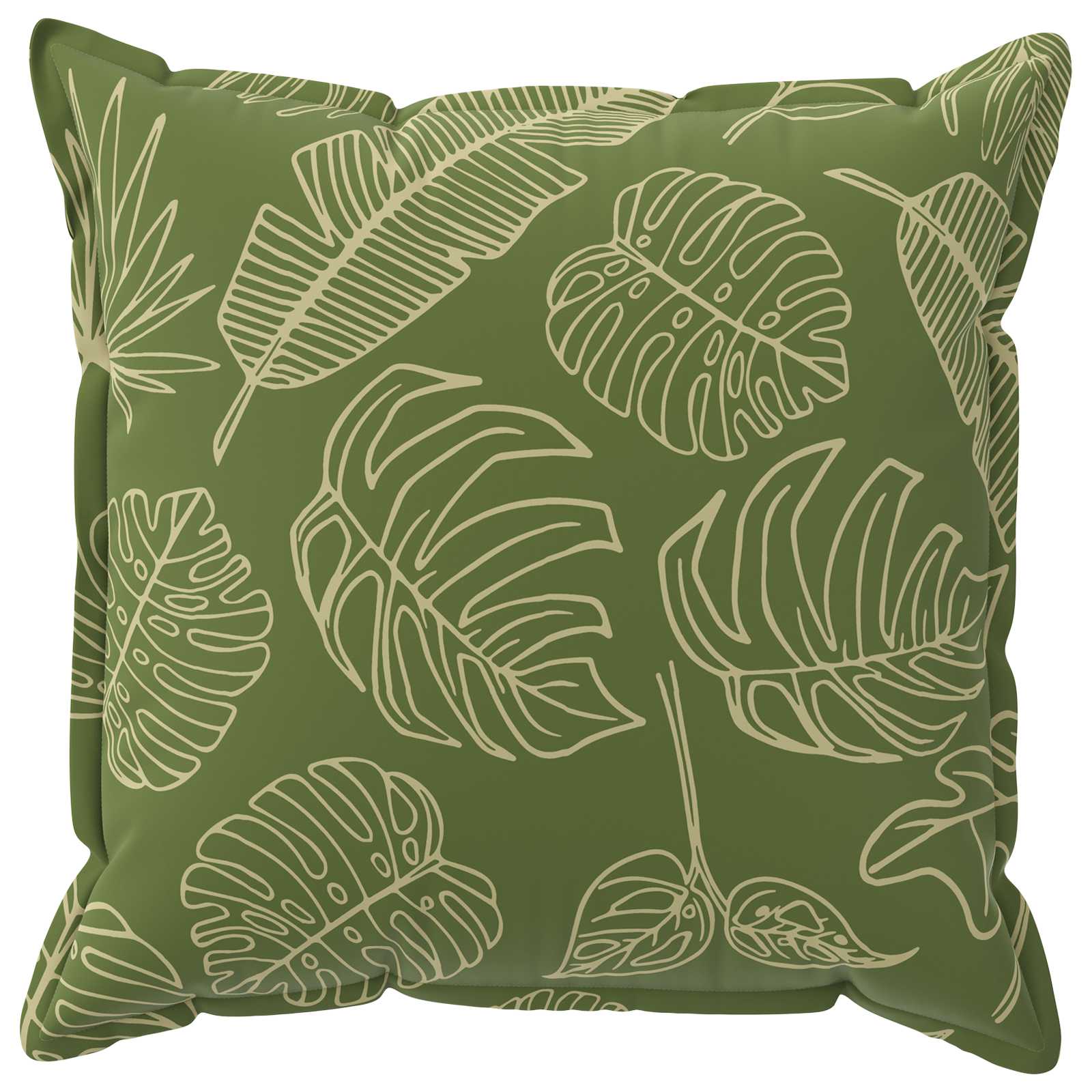 Párna huzat 6 db houten levélminta 60 x 60 cm poliészter