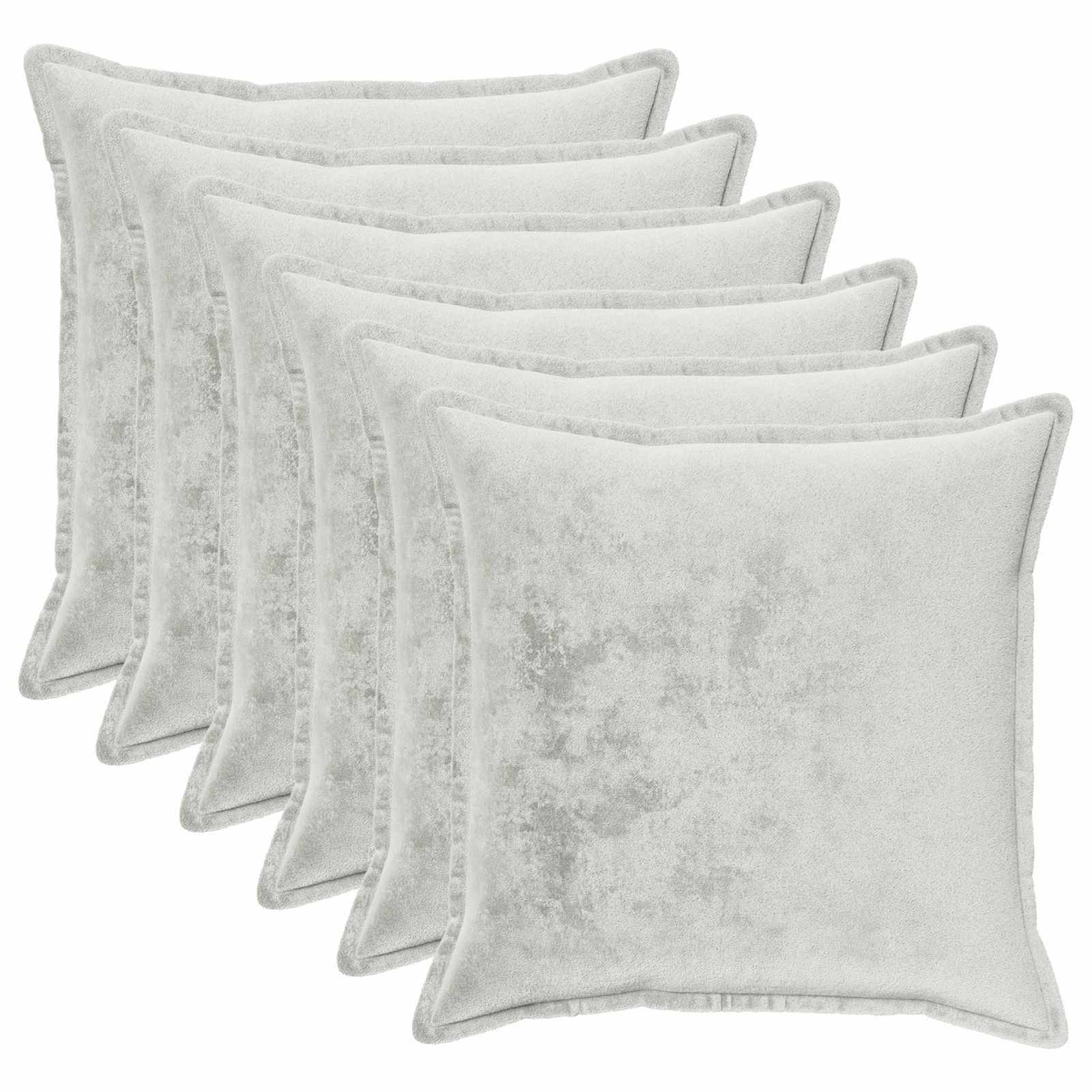 Párna huzat 6 pcs houten világosszürke 60 x 60 cm flanell