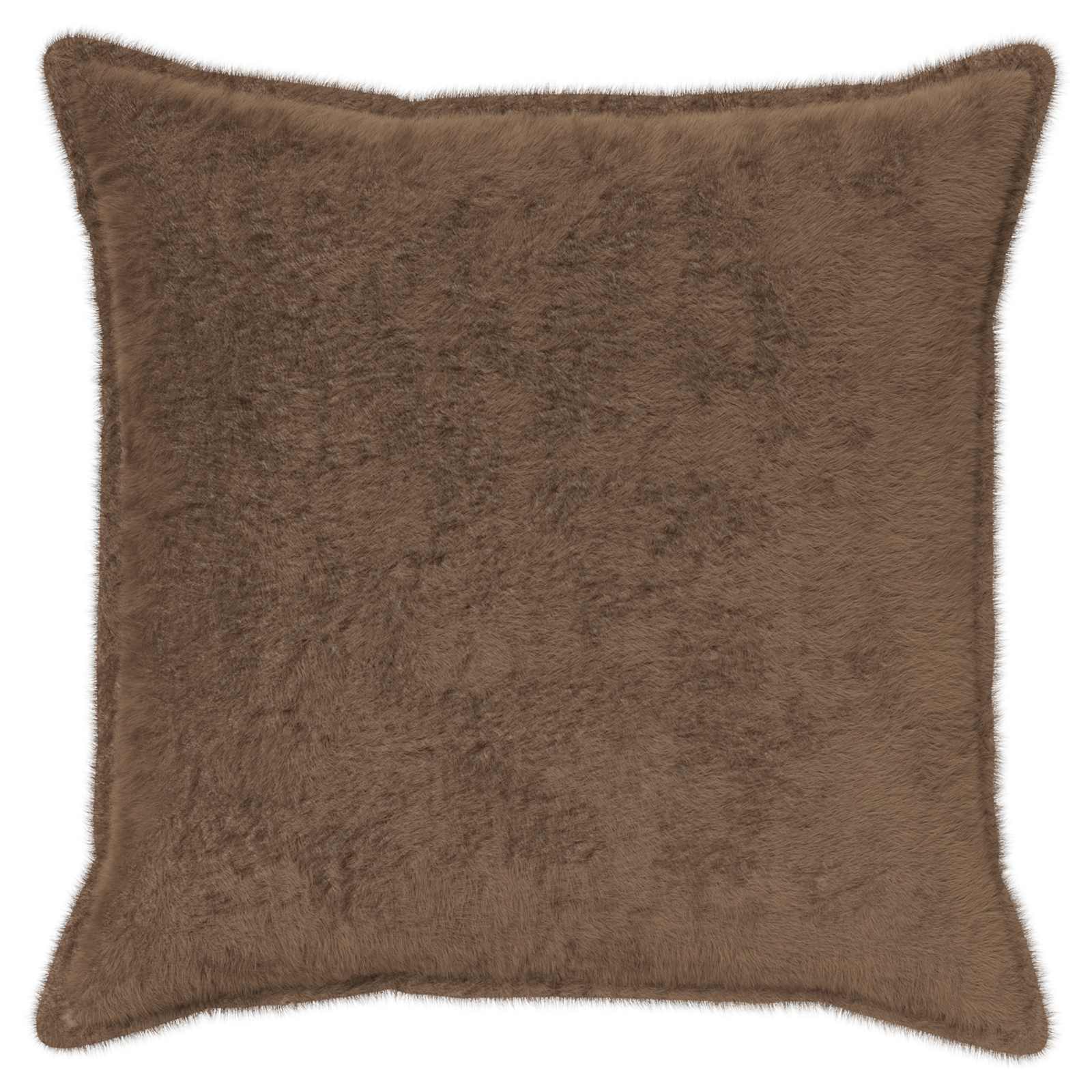 Párna huzat 6 db houten világos barna 60 x 60 cm műnyúl szőr