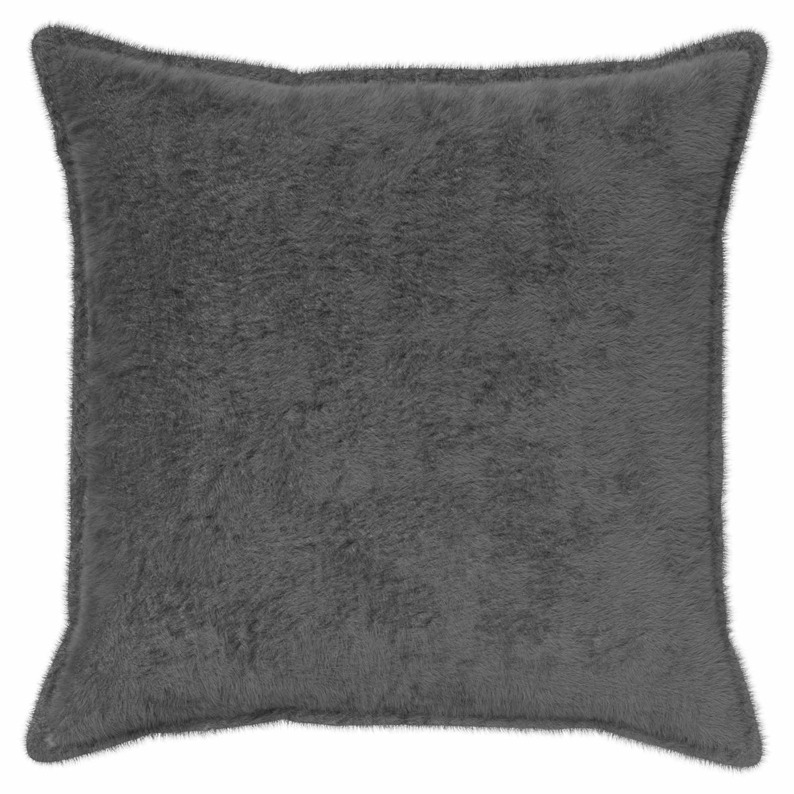 Párna huzat 6 db houten sötétszürke 60 x 60 cm műnyúl szőr