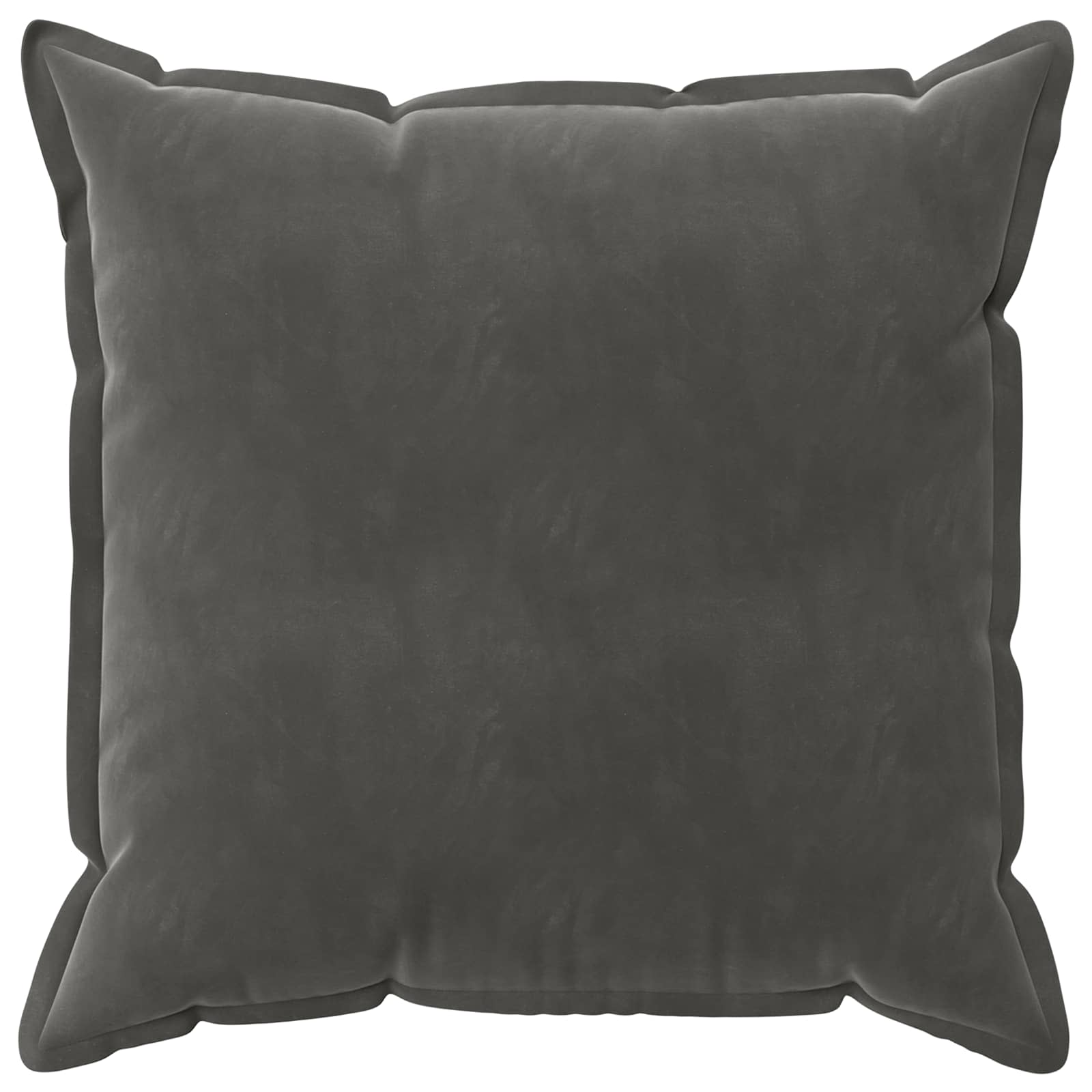 Párna huzat 2 pcs houten sötétszürke 65 x 65 cm bársony
