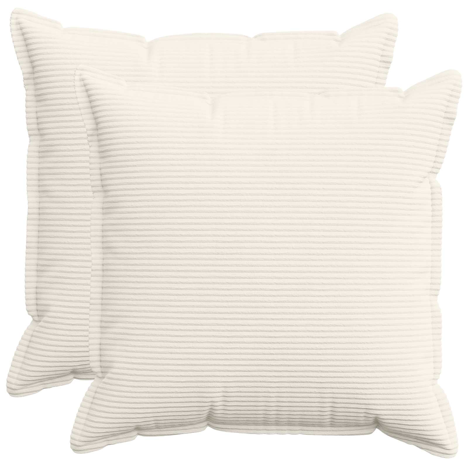 Párna huzat 2 db houten krémszínű 65 x 65 cm cord