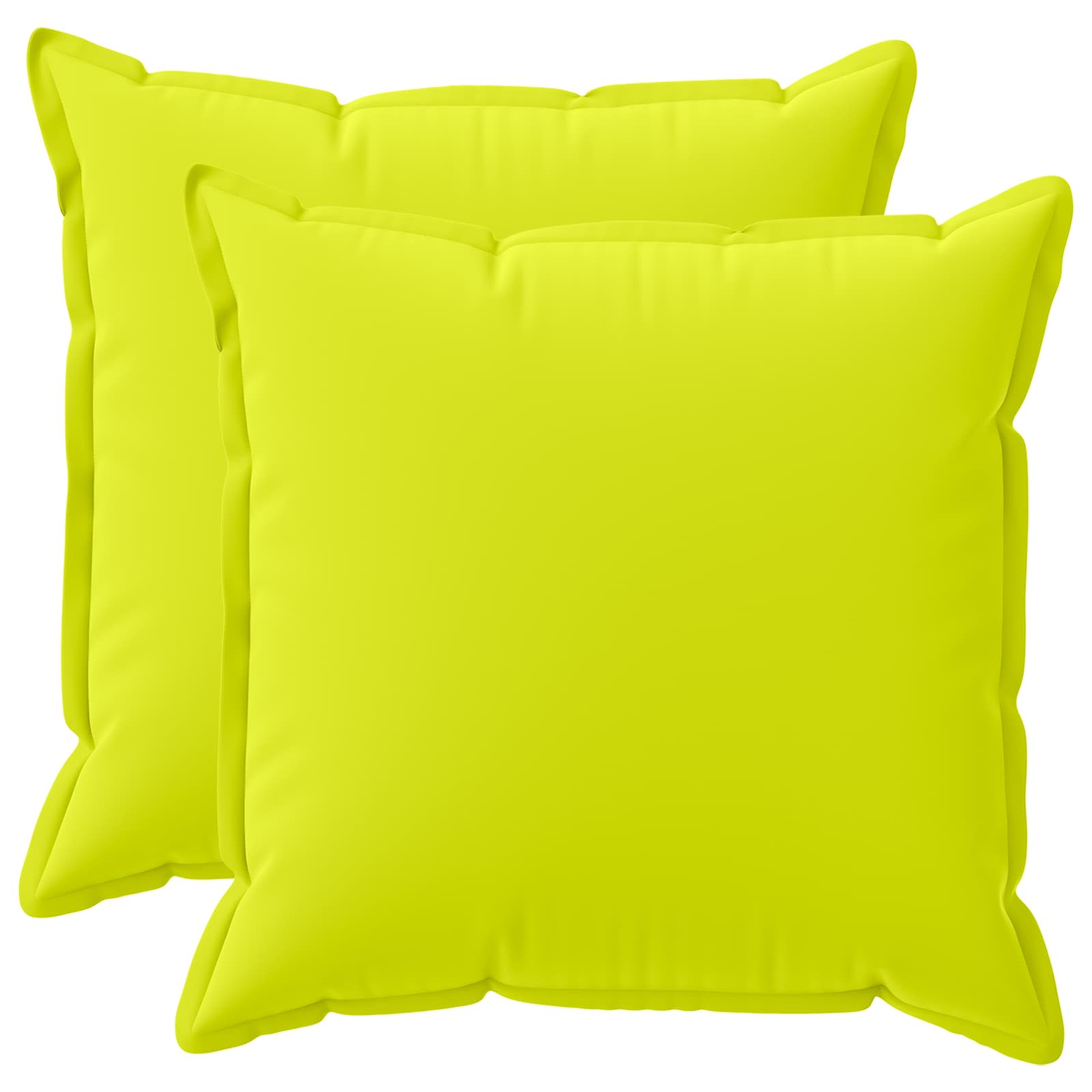Párna huzat 2 db houten fényes zöld 65 x 65 cm poliészter
