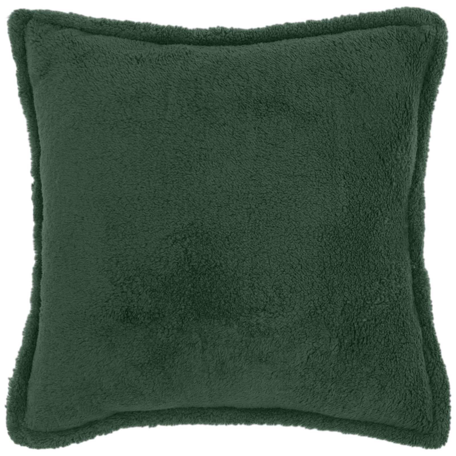 Párna huzat 6 pcs houten sötétzöld 65 x 65 cm bouclé