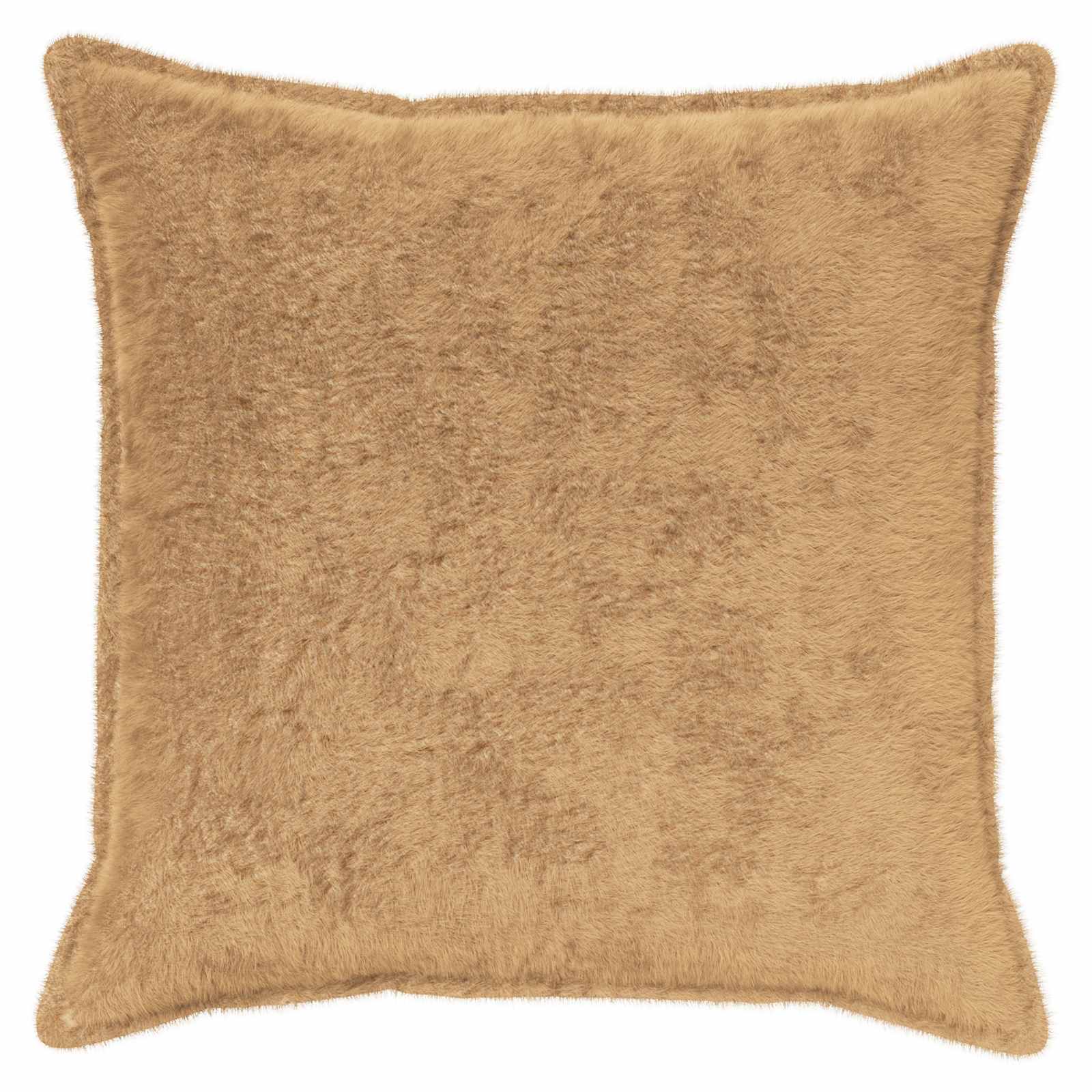 Párna huzat 2 db houten tópszínű 65 x 65 cm műnyúl szőr