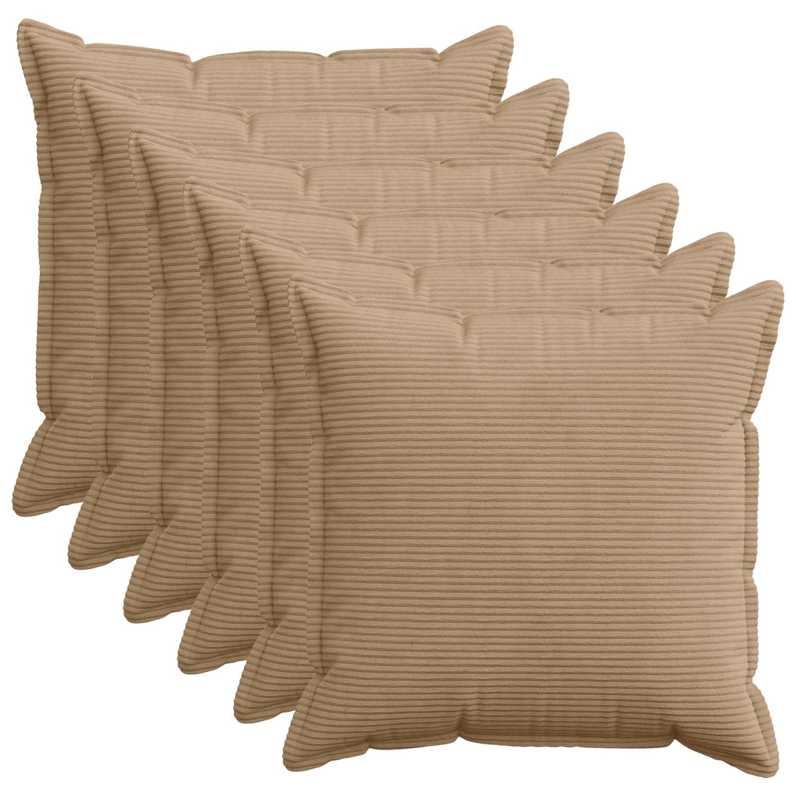 Párna huzat 6 db houten barna 70 x 70 cm cord