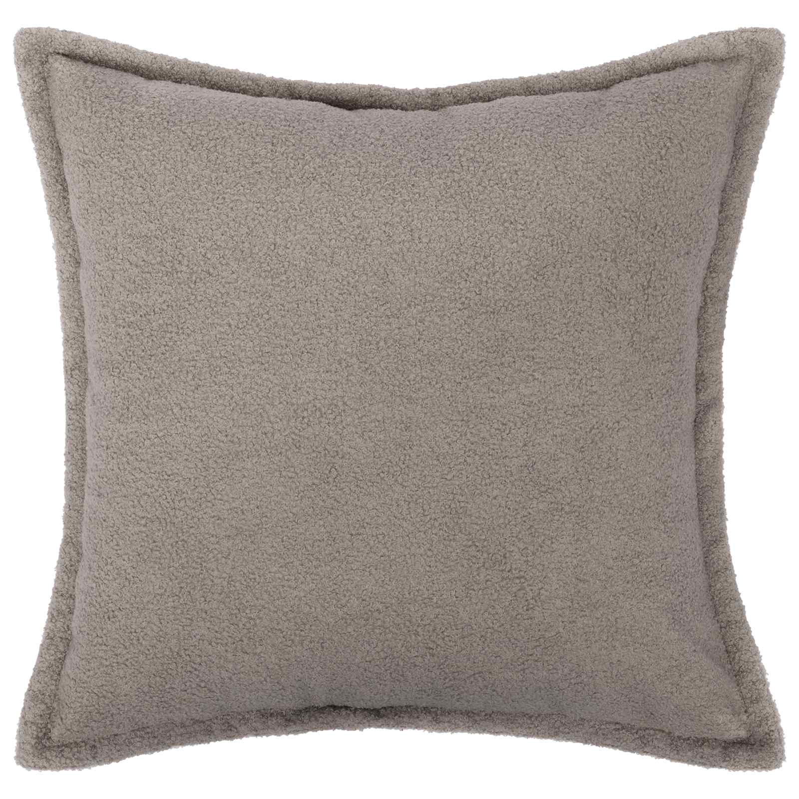 Párna huzat 2 pcs houten világosszürke 70 x 70 cm bouclé