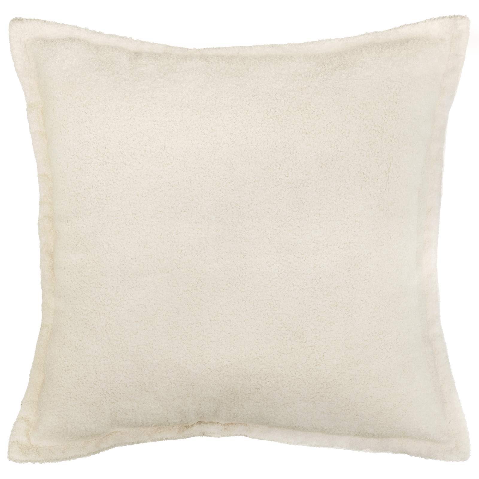Párna huzat 2 pcs houten krémszínű 70 x 70 cm bouclé