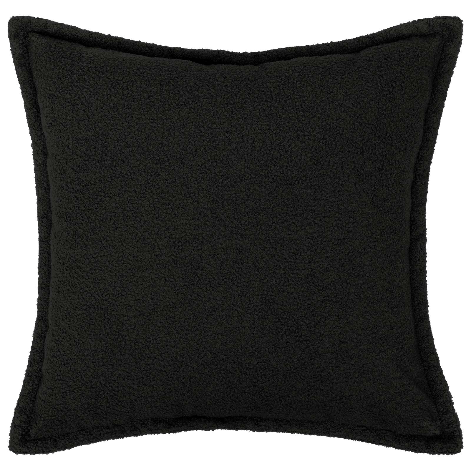 Párna huzat 6 pcs houten fekete 70 x 70 cm bouclé