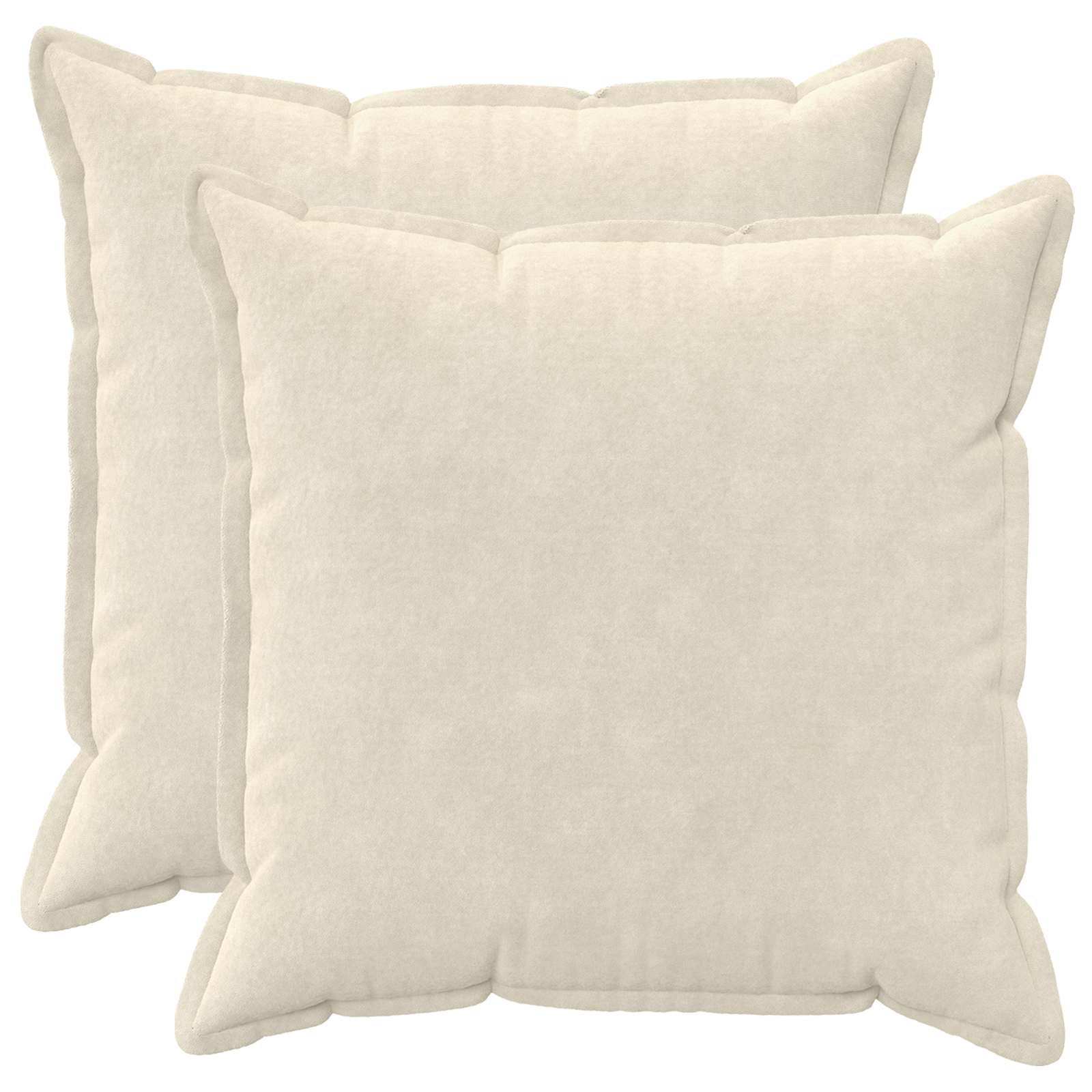 Párna huzat 2 pcs houten krémszínű 70 x 70 cm mikroszálas plüss