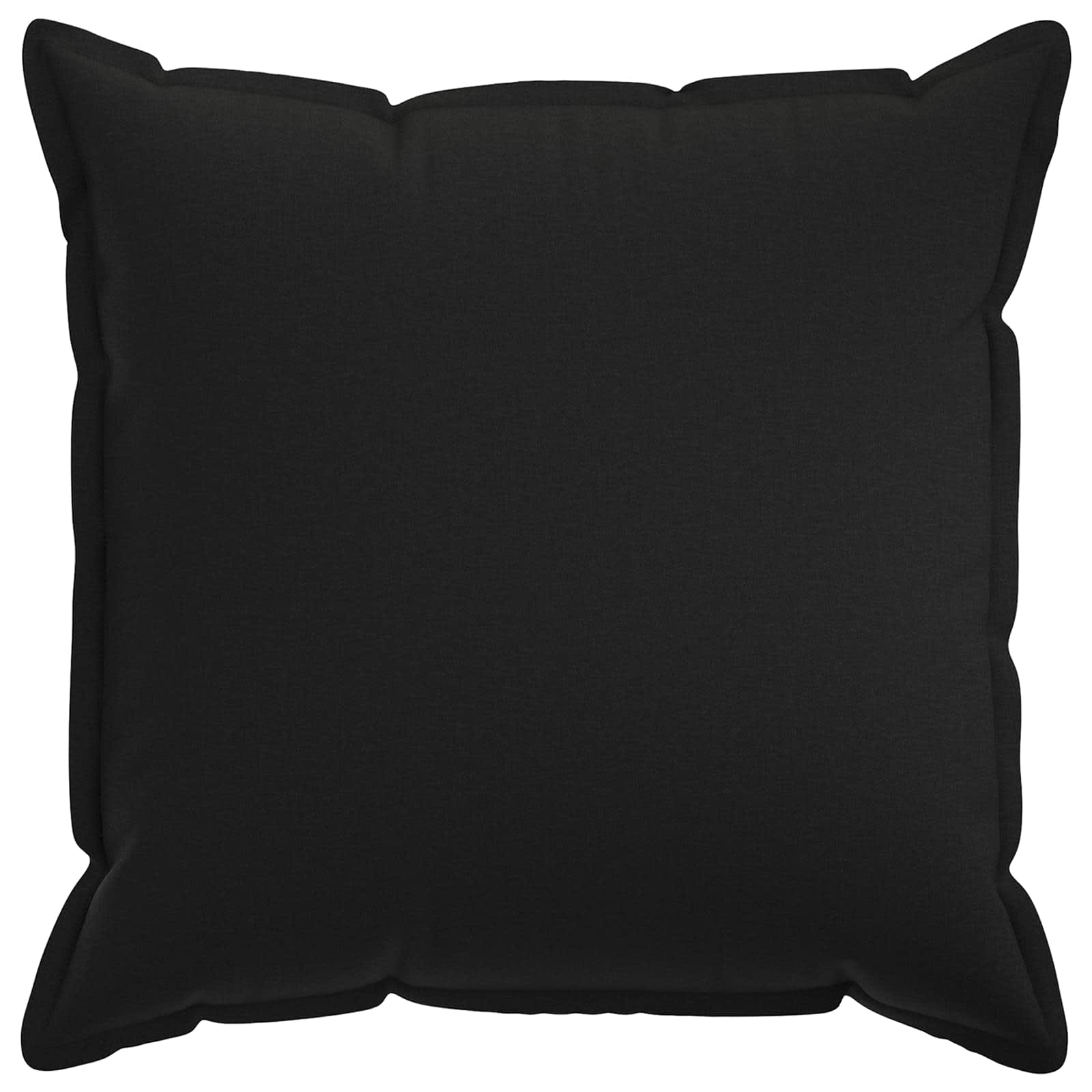 Párna huzat 2 pcs houten fekete 80 x 80 cm műlenszövet