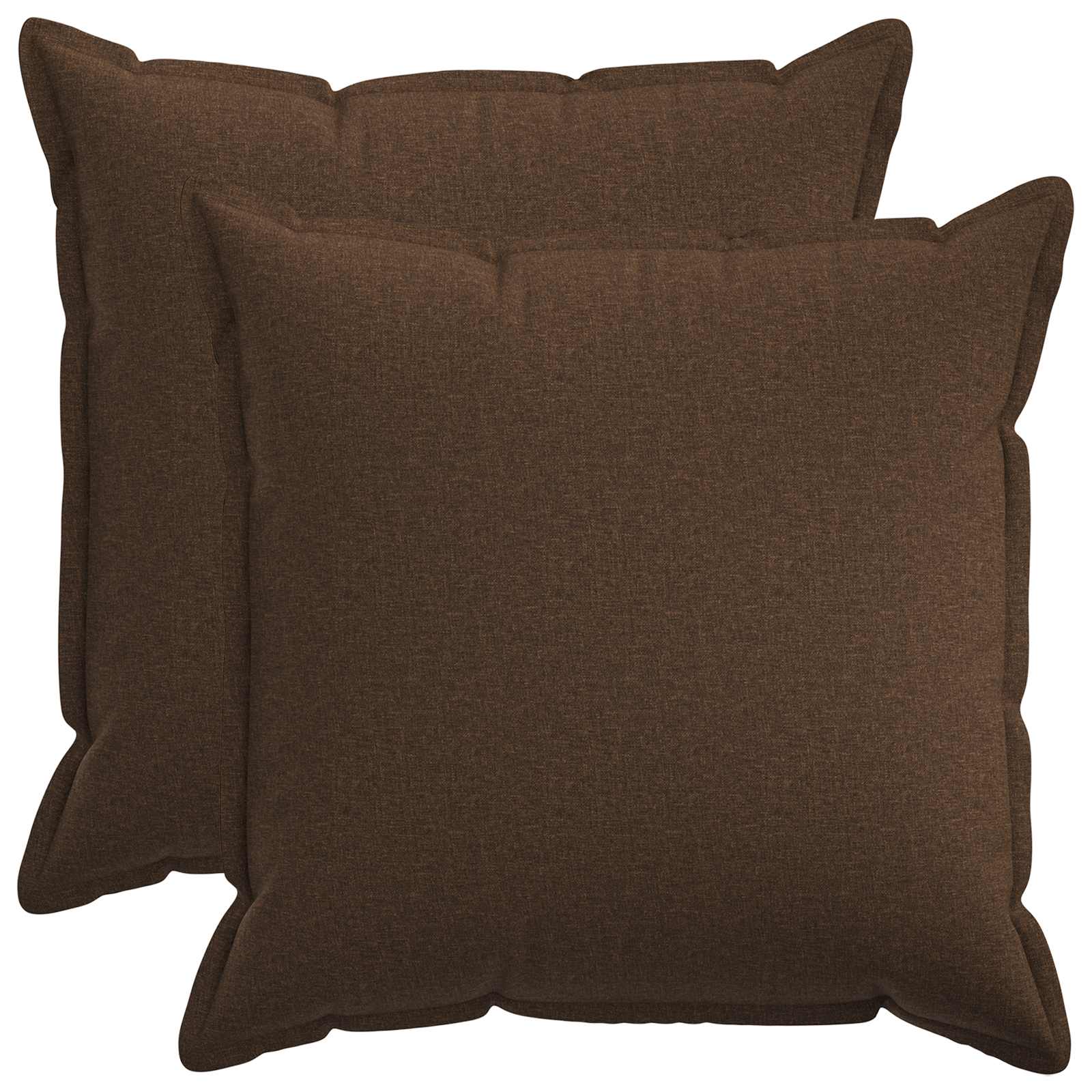 Párna huzat 2 pcs houten barna 80 x 80 cm műlenszövet
