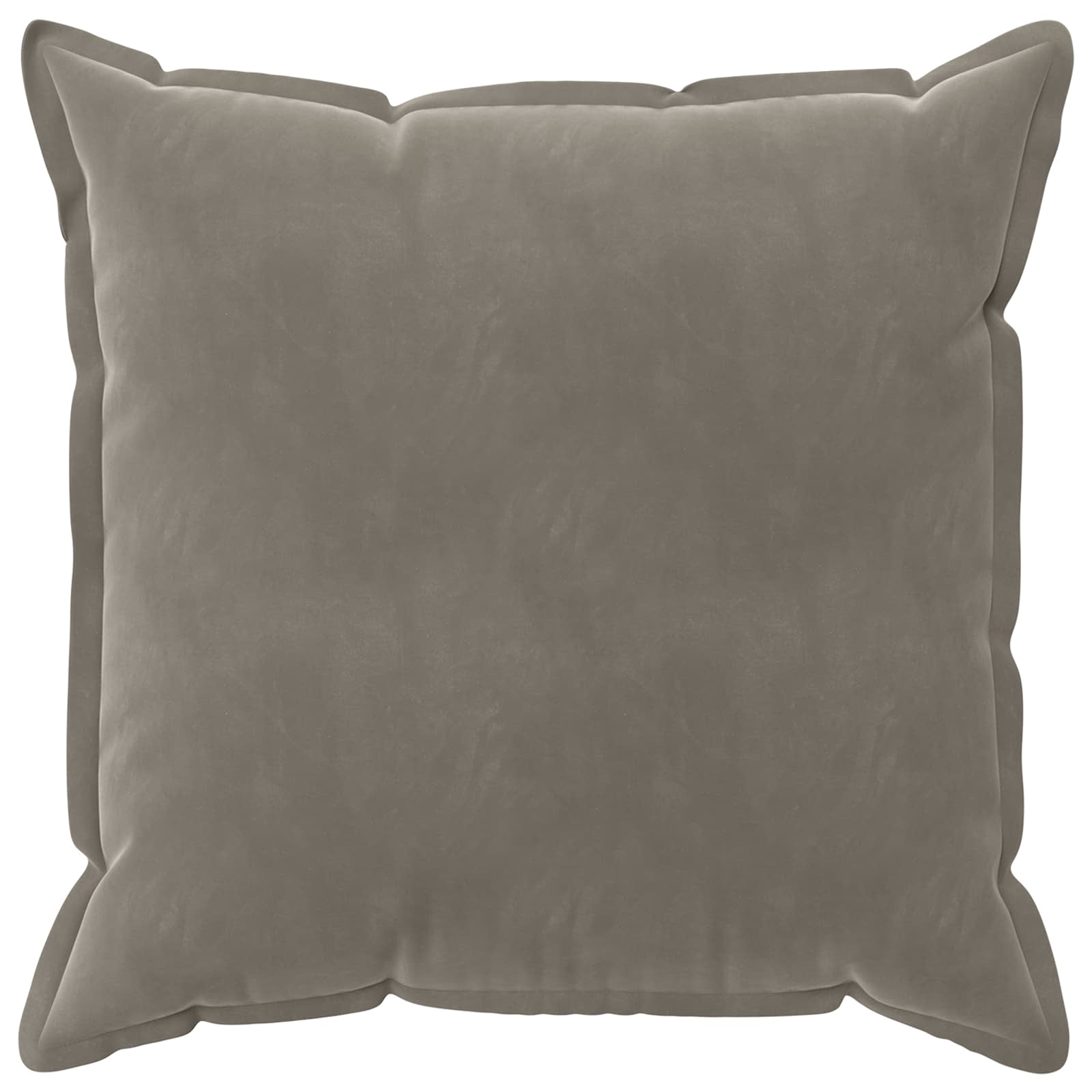 Párna huzat 6 pcs houten világosszürke 80 x 80 cm bársony