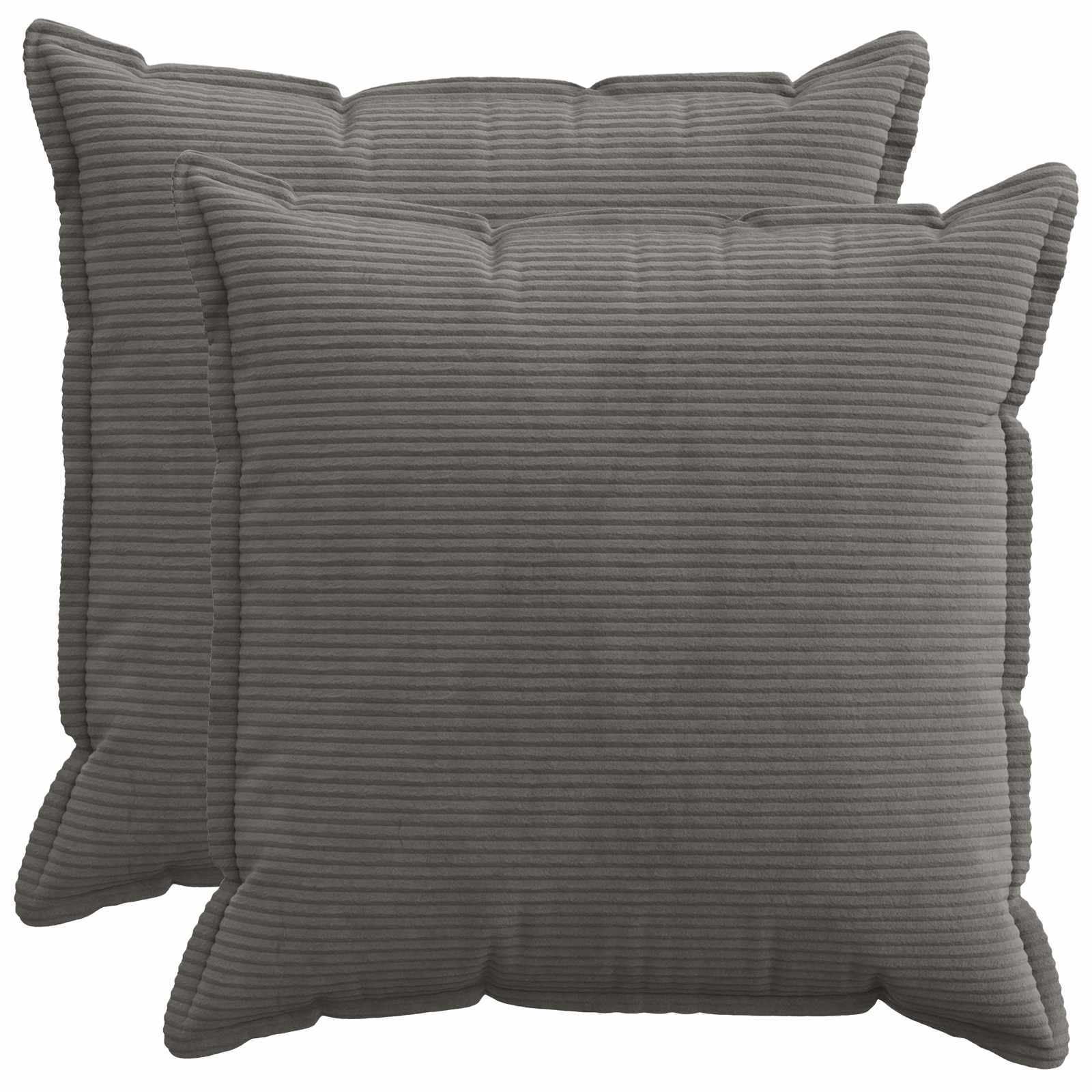 Párna huzat 2 db houten sötétszürke 80 x 80 cm cord