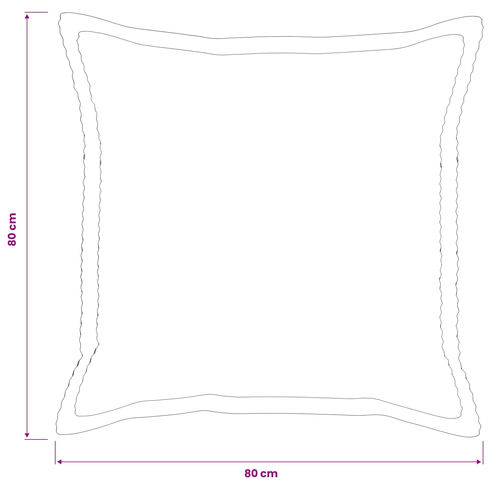 Párna huzat 2 db houten világos zöld szürke 80 x 80 cm cord